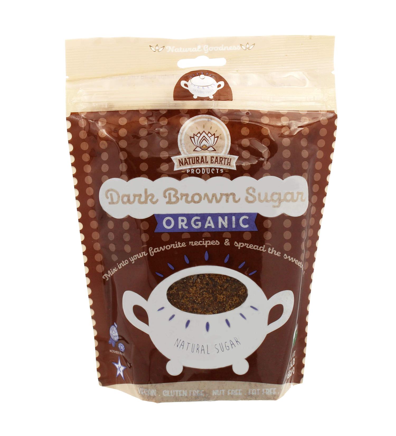 Organic Dark Brown Sugar - Vegan, Gluten-Free, Nut-Free, Fat-Free, Kosher - 1.5LB - Buy Online on GoSupps.com