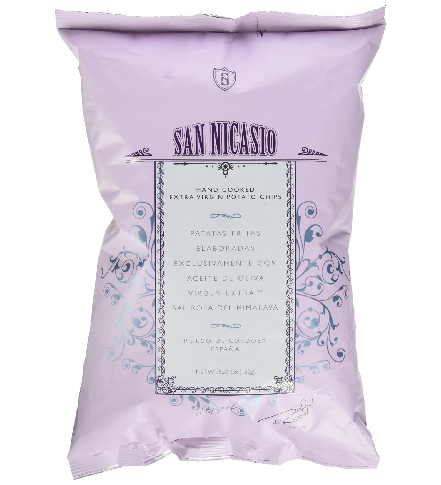 San Nicasio Chips with Extra Virgin Olive Oil/Pink Salt 150 g - Buy Online on GoSupps.com