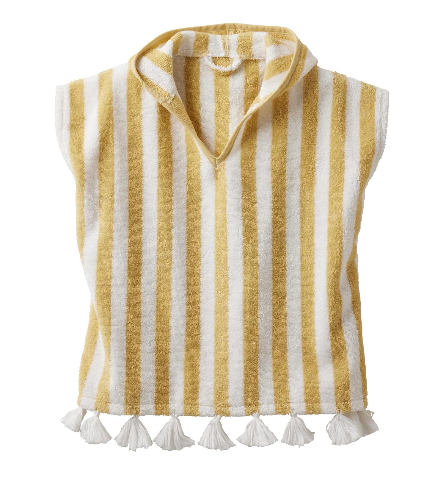 Buy Vertbaudet Baby Bath Poncho - Yellow Striped (Size 74-80) | International Shipping Available - Buy Online on GoSupps.com