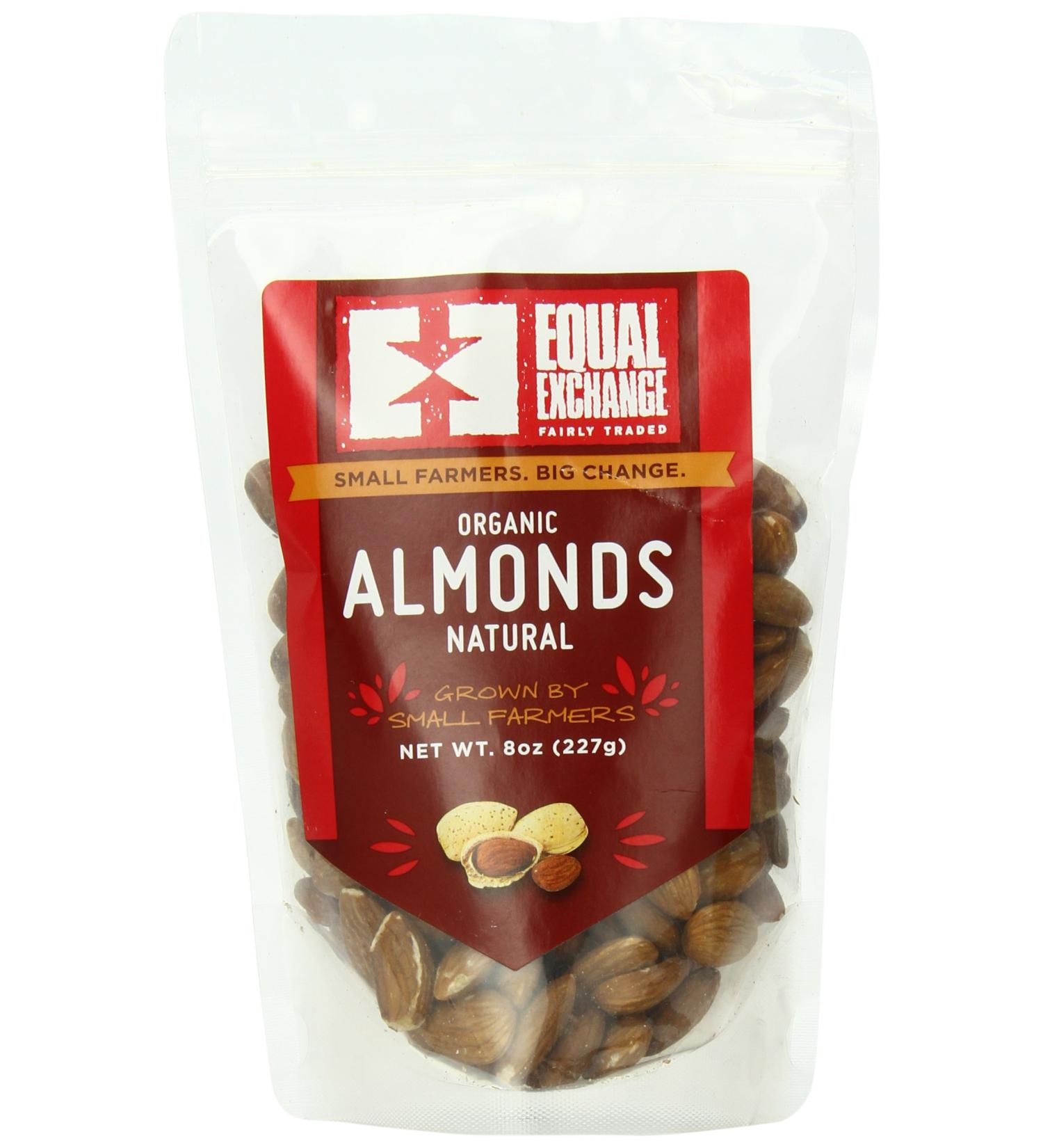 Equal Exchange Organic Almonds 8 oz | Natural, Healthy Snack - Buy Online on GoSupps.com