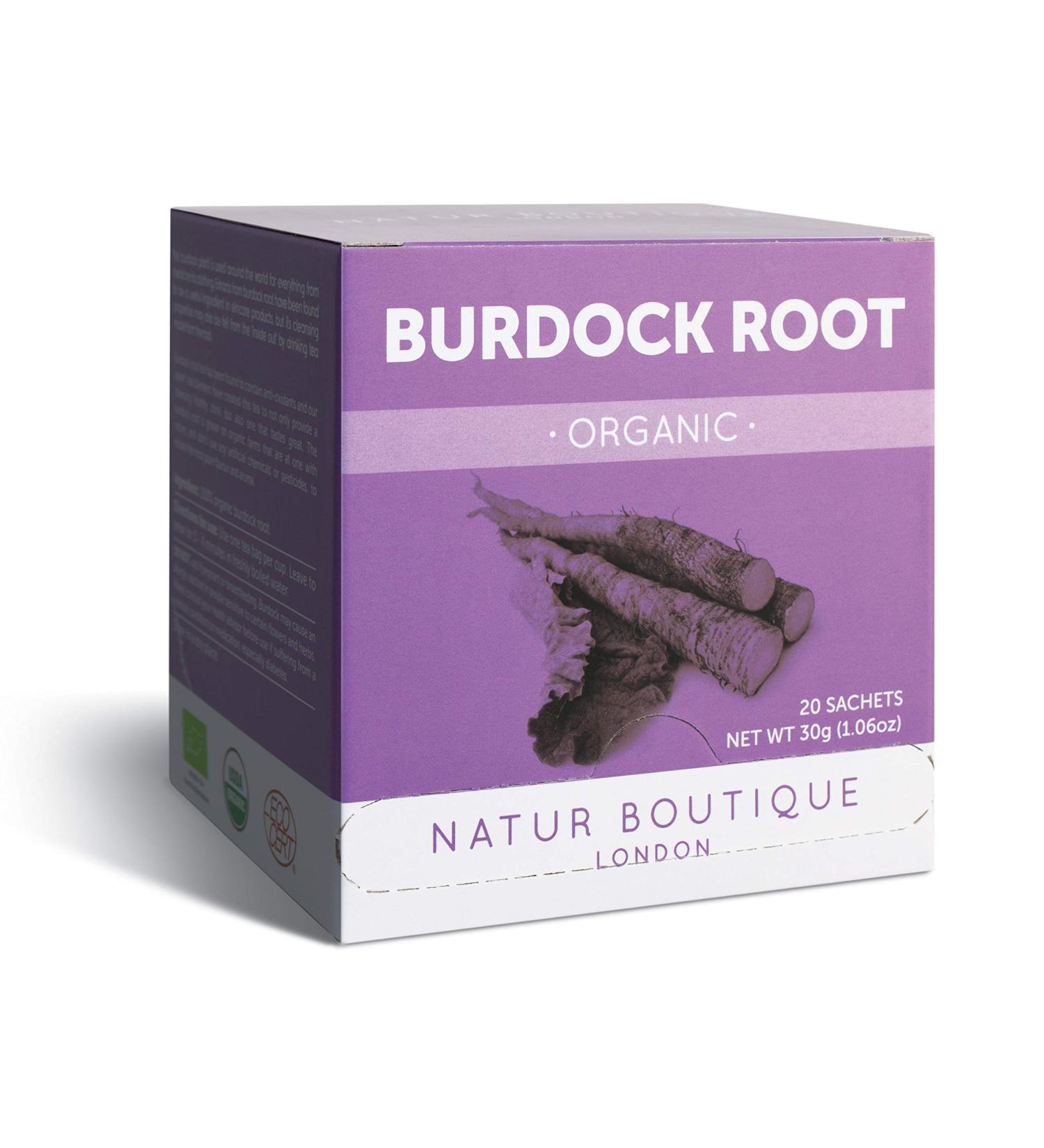 Natur Boutique Organic Burdock Root Tea 20 sachets - Buy Online on GoSupps.com