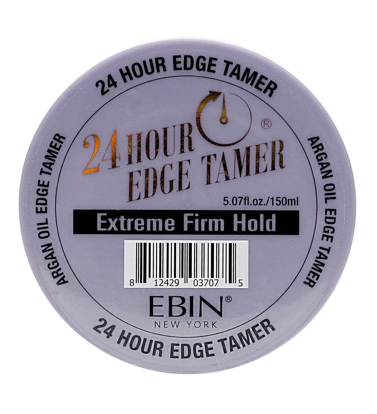 Ebin New York 24 Hour Edge Tamer - Extreme Firm Hold with Argan Oil and Castor Oil - No Flaking or White Residue - 5.07oz - Buy Online on GoSupps.com