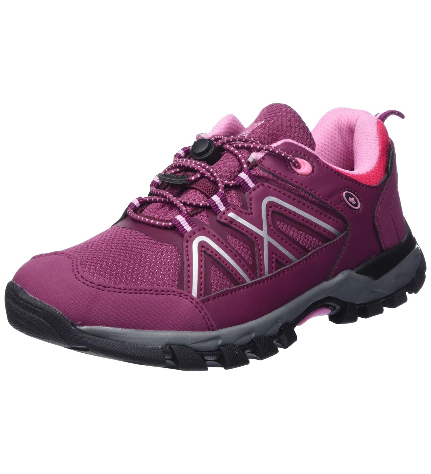 Lico Girls Maine Low Trail Running Shoe 29 EU - Bordeaux Pink | International Shipping Available - Buy Online on GoSupps.com