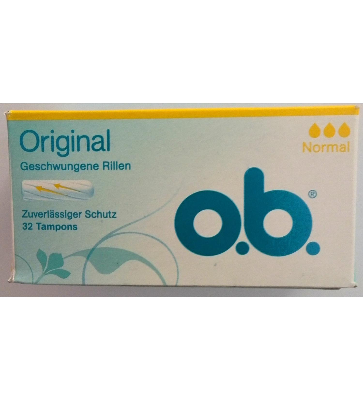 Buy ob Original Tampons Normal - 1 Pack (32 Pieces) | Eco-Friendly & Trusted International Shipping - Buy Online on GoSupps.com
