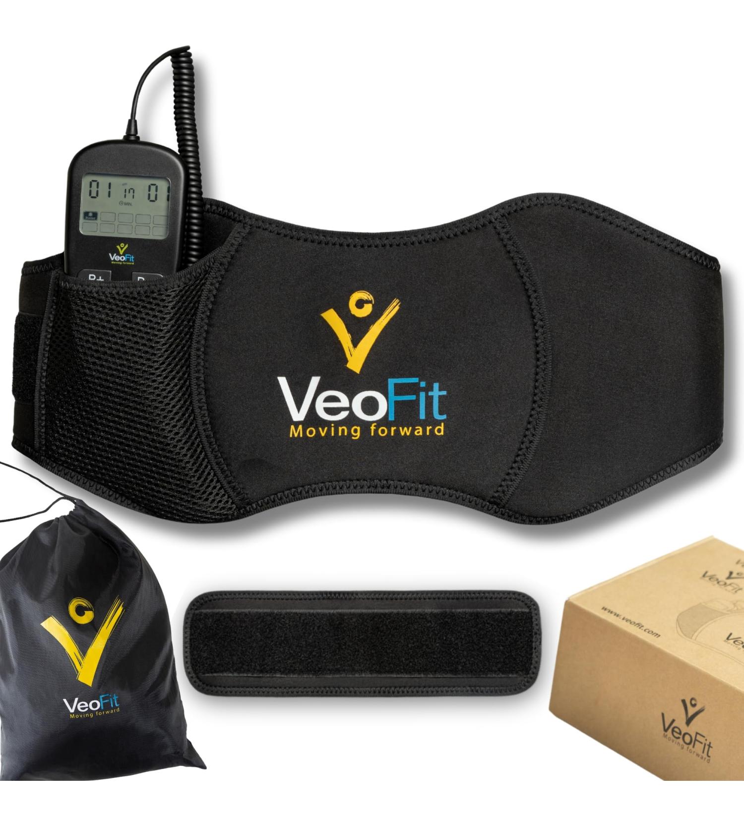 Veofit Advance Abdominal Muscle Trainer | EMS Device for Men & Women | 10 Programs 99 Intensity Levels | No Gel Fits Waist Up to 140cm - Buy Online on GoSupps.com