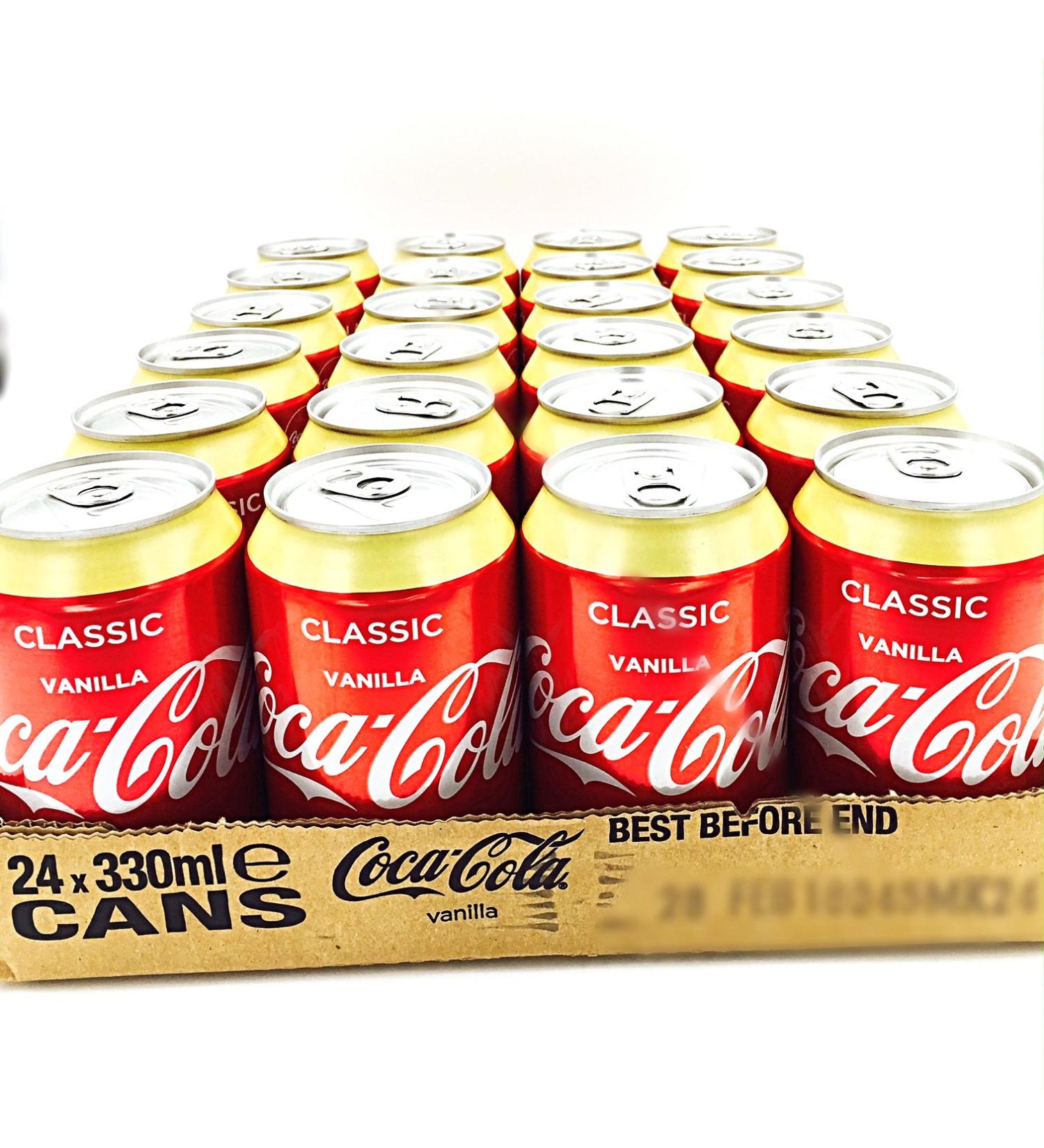 Coca Cola Vanilla 24 x 0.33l can (Vanilla Coke) Vanilla 330 ml (pack of 24)