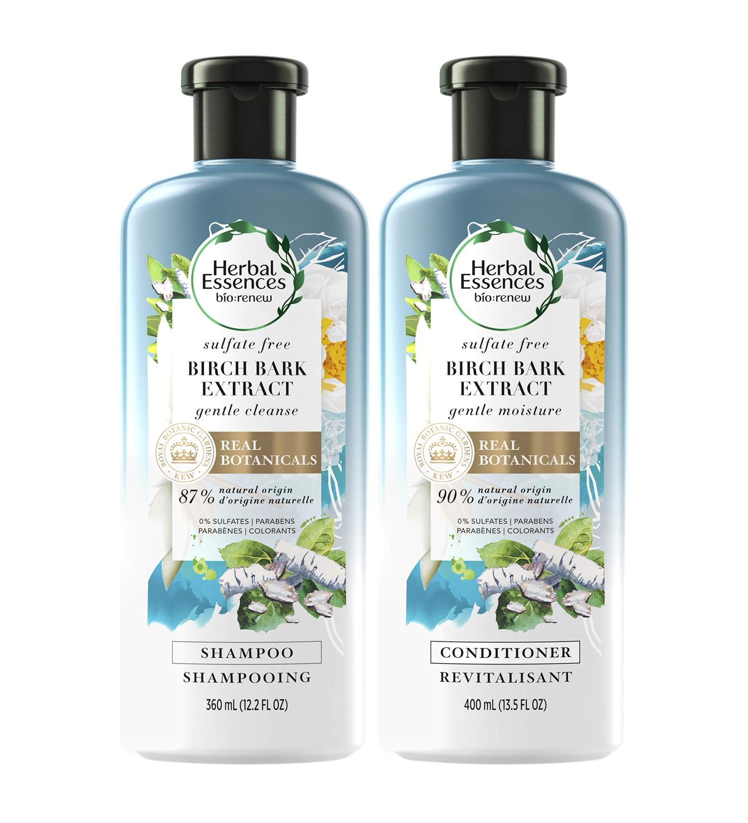 Herbal Essences Sulfate Free Shampoo and Conditioner Kit with Birch Bark Extract - Color Safe - 13.5 & 12.2 fl oz - 2 Piece Set - Buy Online on GoSupps.com