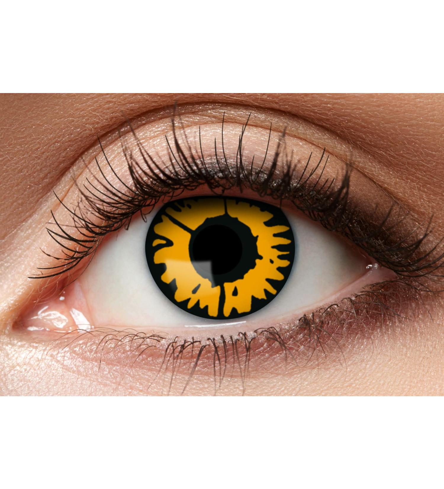 Buy Balinco Colored Contact Lenses - Mystery Orange/Black for Cosplay Halloween and Festivals - No Prescription Needed - Buy Online on GoSupps.com