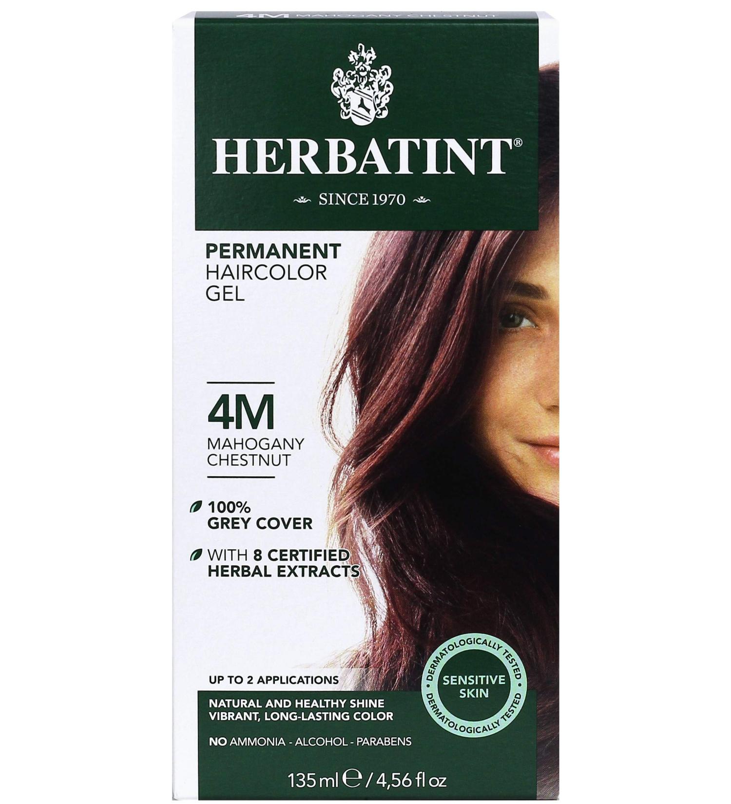 Herbatint 4M Mahogany Chestnut Permanent Haircolor Gel - 4.56 fl oz (135 ml) - Buy Online on GoSupps.com
