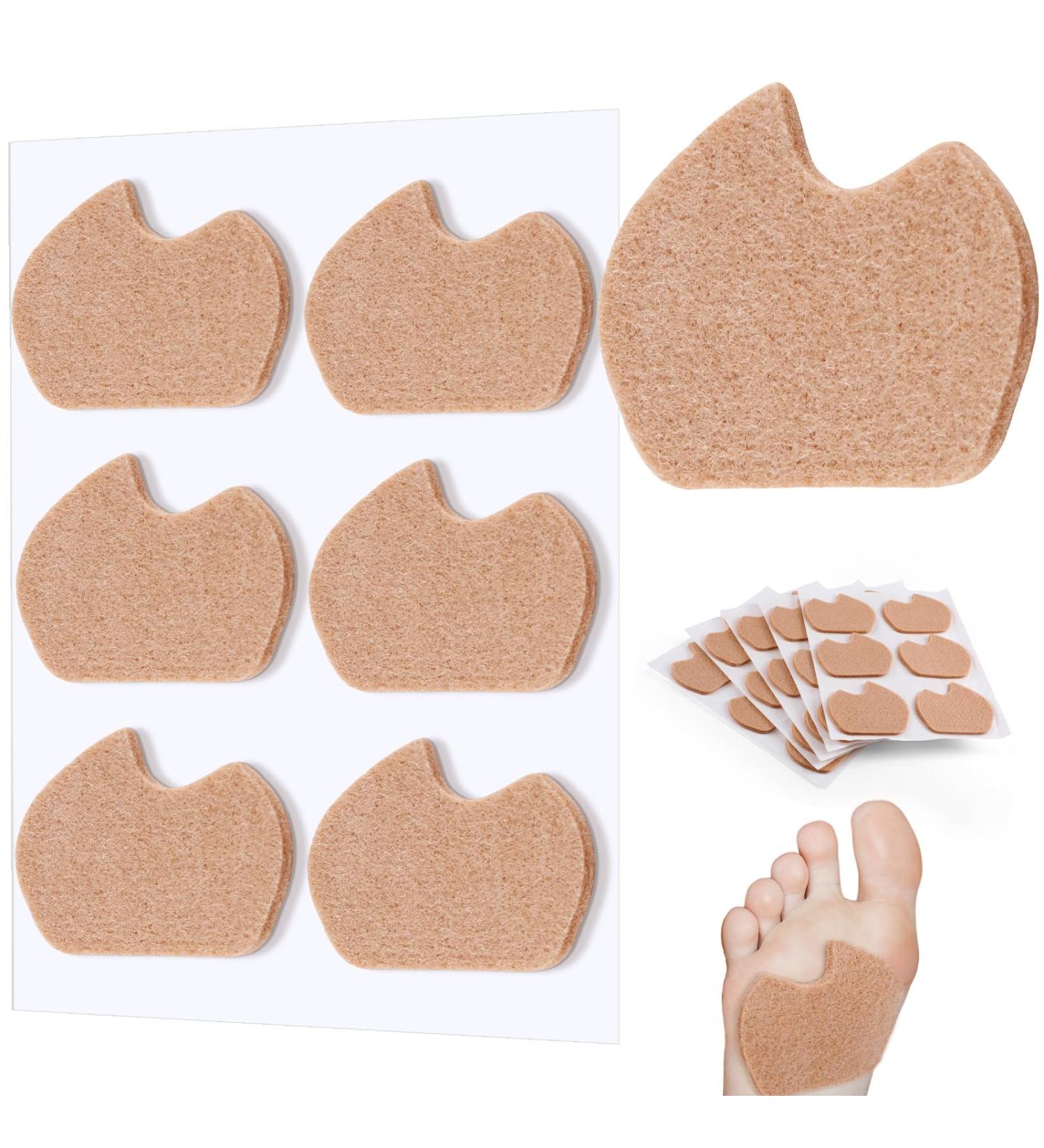 SATINIOR 30 Pcs Foot Pads for Dancers - Metatarsal & Sesamoiditis Pain Relief Cushion Pads for Men & Women - Large Area Corn Pads - Buy Online on GoSupps.com