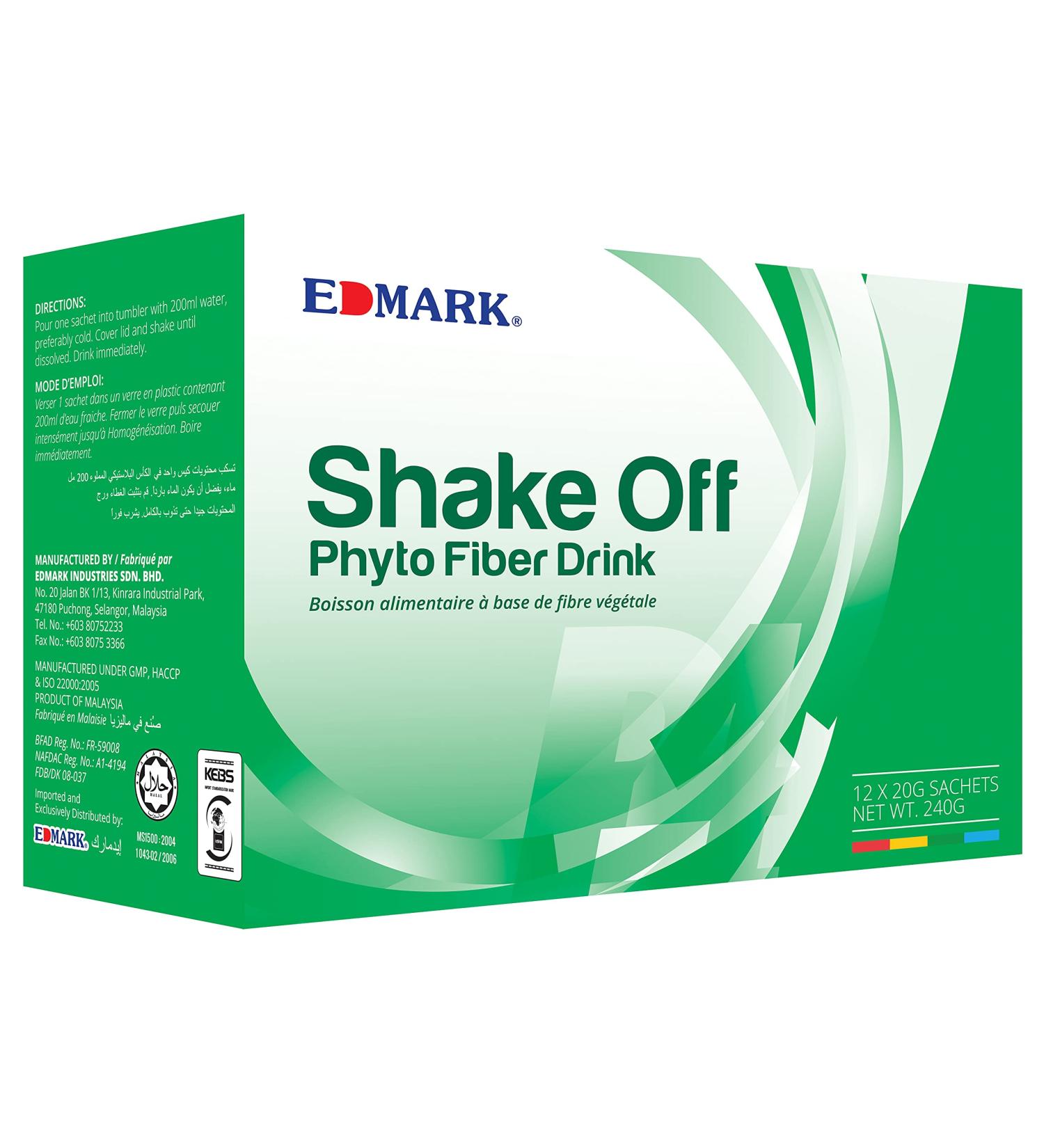 Shake Off Phyto Fiber Drink Pandan