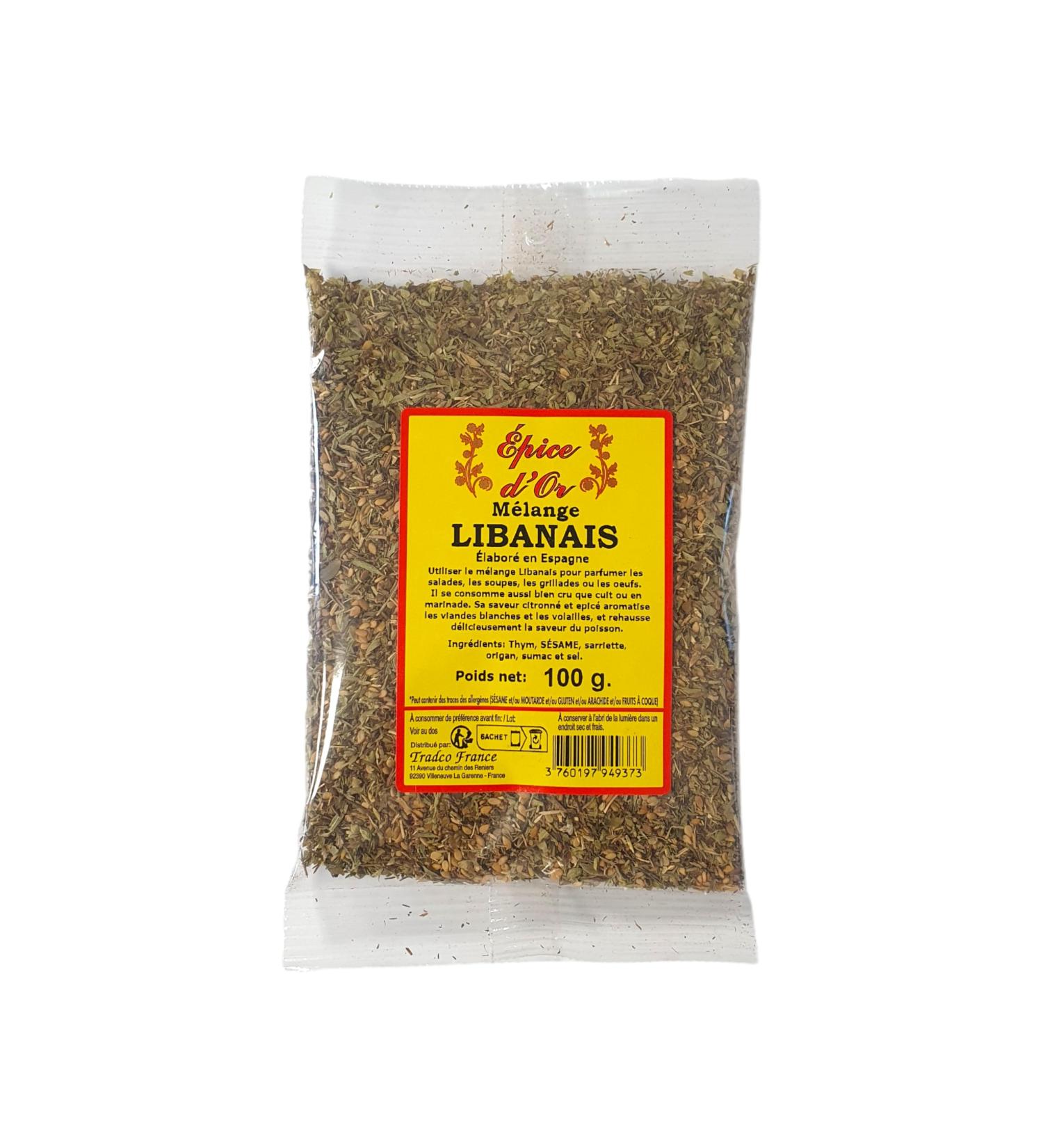 Lebanese Zaatar Mix 100g - Golden Spice 100% Natural No Additives No Artificial Flavors No Preservatives - Buy Online on GoSupps.com