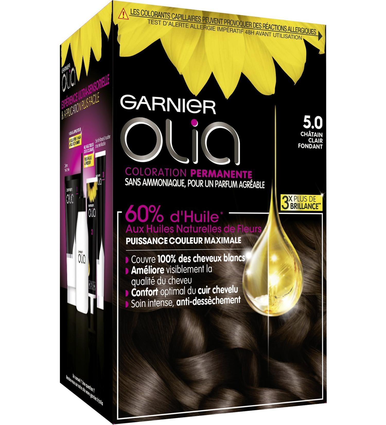 Garnier - Olia - Ammonia-free oil-based chestnut hair dye Ch tain Clair Fondant - Buy Online on GoSupps.com