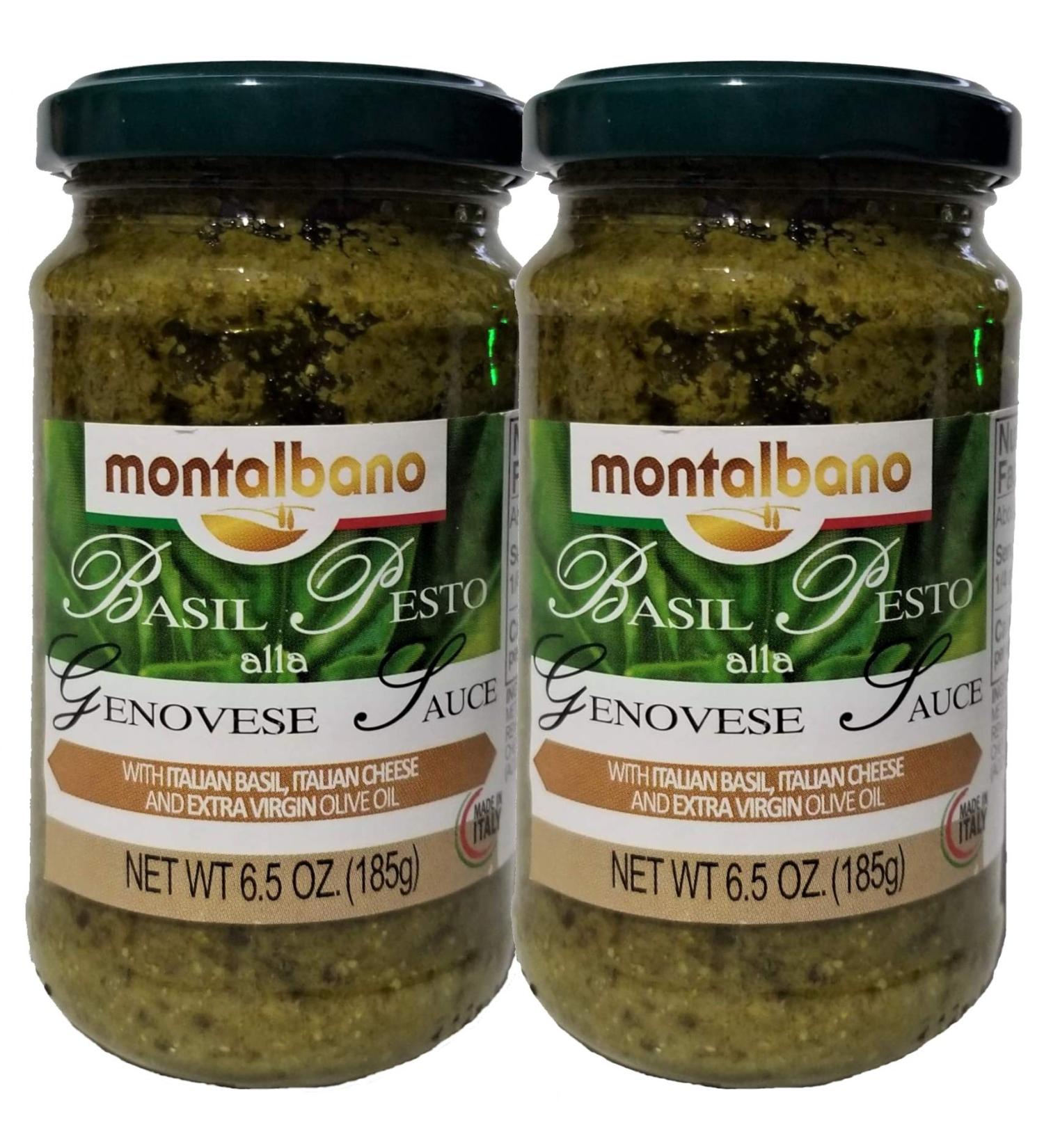 MONTALBANO ALLA GENOVESE BASIL PESTO SAUCE (2) PACK, MADE IN ITALY