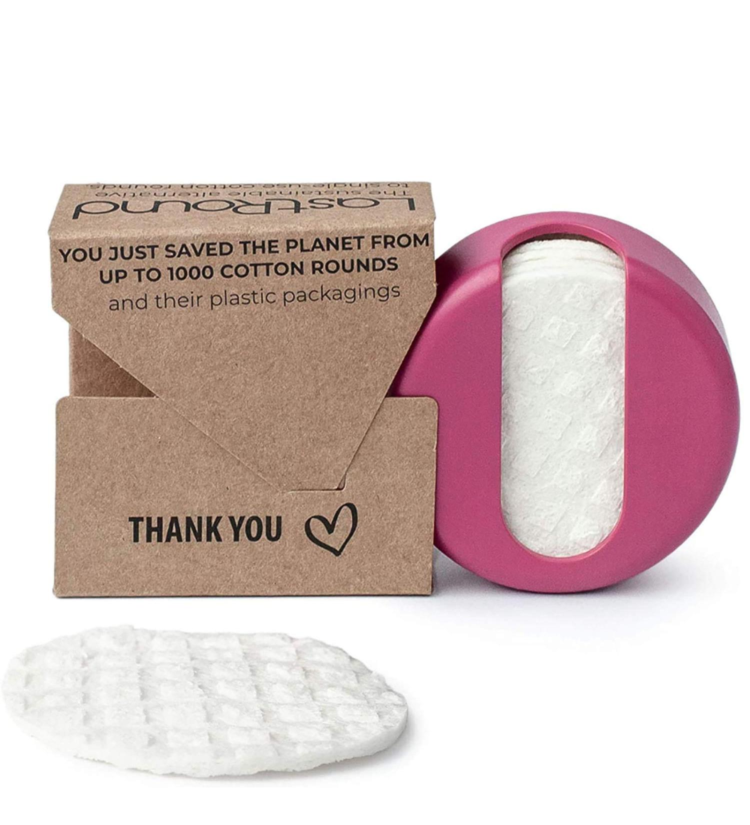 New Lastround Reusable Cotton Pads - Eco-Friendly Slimming Washable Pads - Made in Denmark - Sustainable Alternative to Disposable Cotton Pads - Buy Online on GoSupps.com