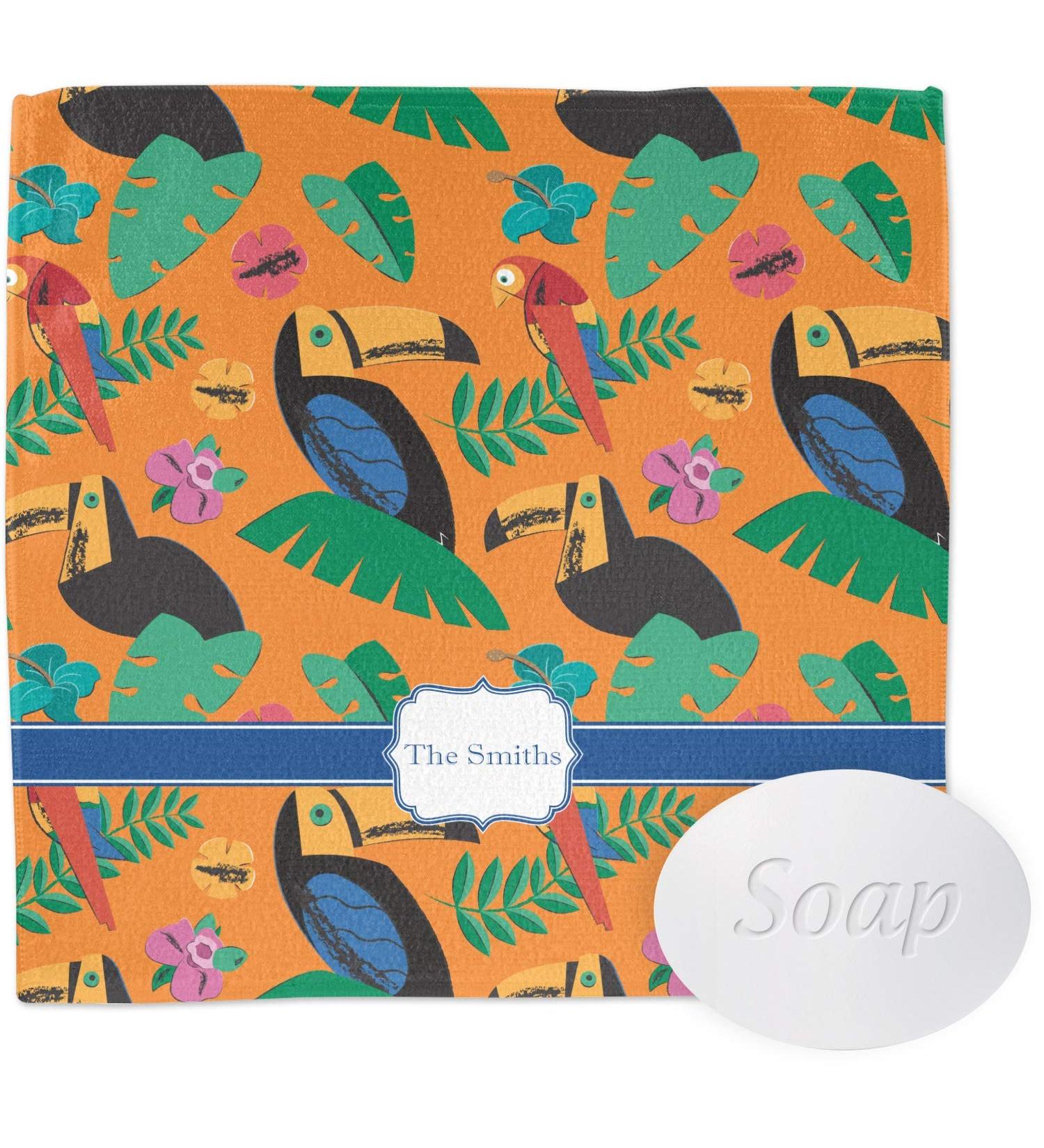 YouCustomizeIt Personalized Toucans Washcloth