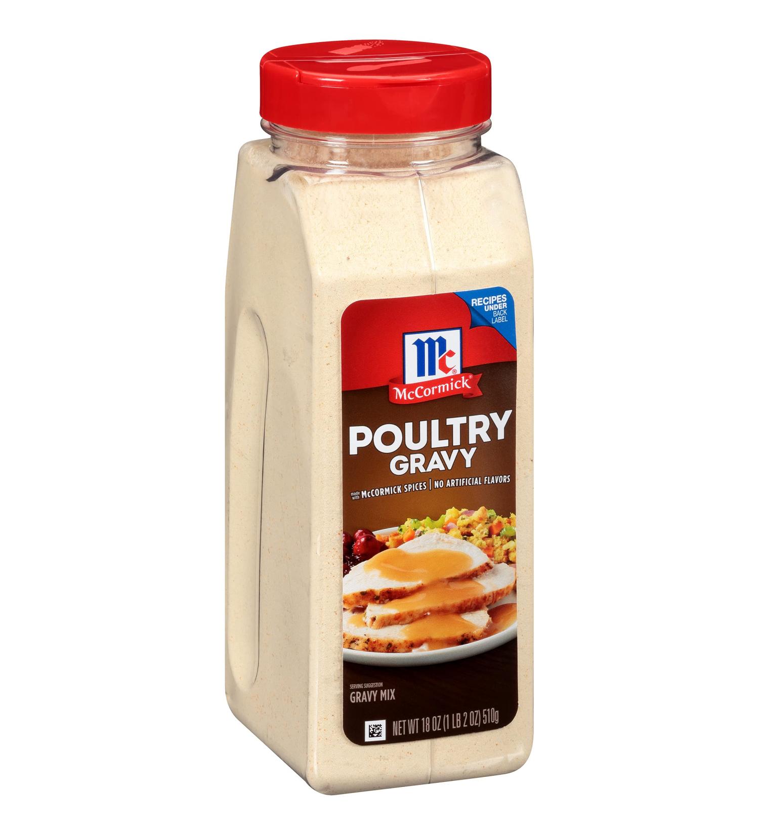 McCormick Poultry Gravy Mix 18 oz - Delicious and Easy-to-Prepare Gravy Mix for Chicken and Turkey Dishes - Buy Online on GoSupps.com