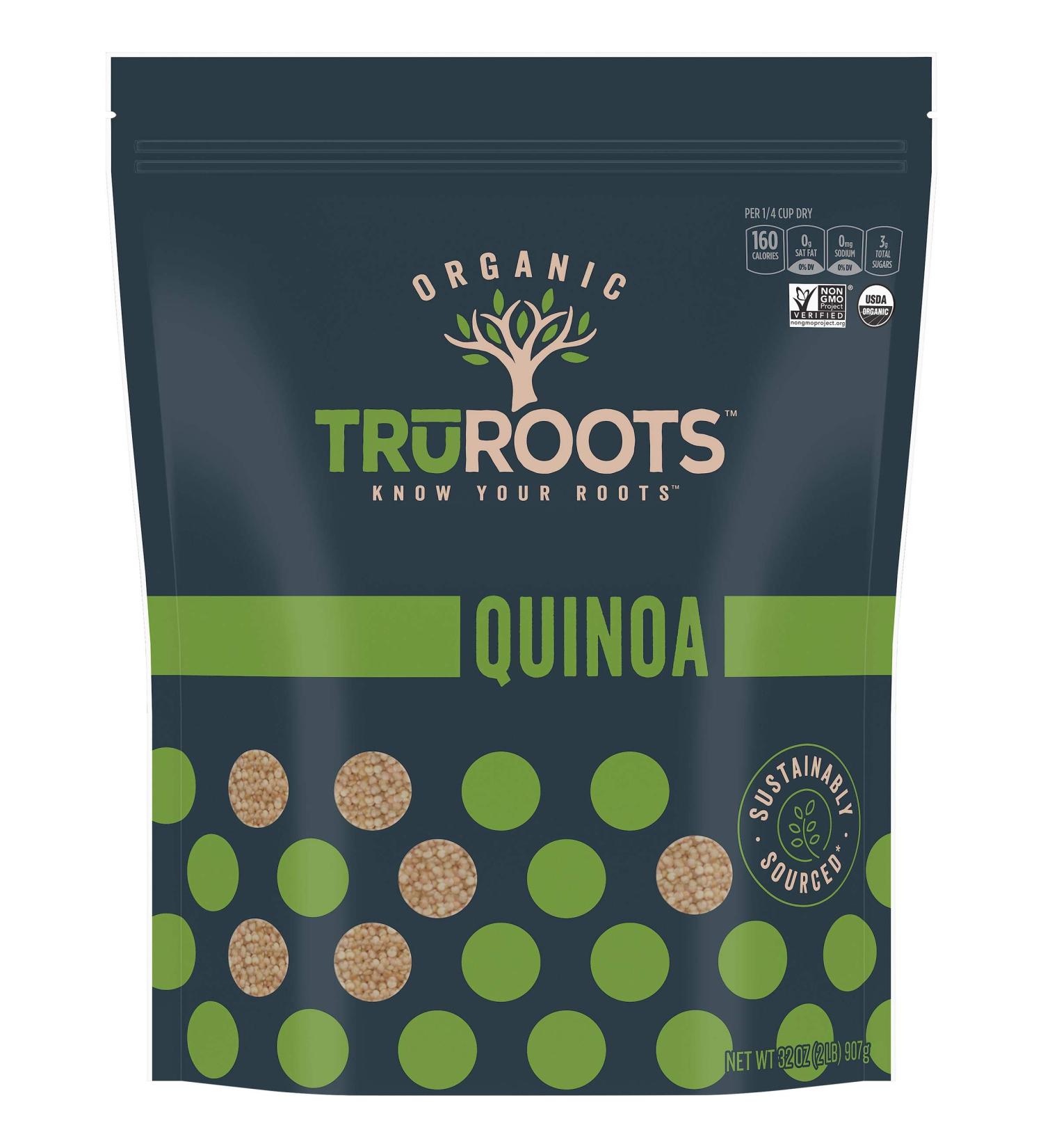TruRoots Organic Quinoa 32oz | USDA Certified, Non-GMO Project Verified - Buy Online on GoSupps.com