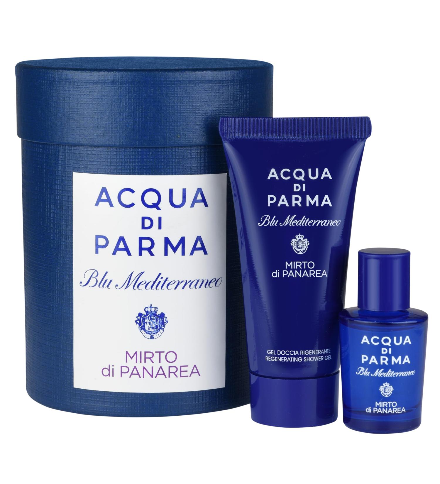 Acqua Di Parma Mens Cologne Sampler Sets - Mini Blu Mediterraneo Mirto di Panarea 0.17 oz EDT + Shower Gel 0.67 oz - Mediterranean Perfume for Men and Women - Buy Online on GoSupps.com