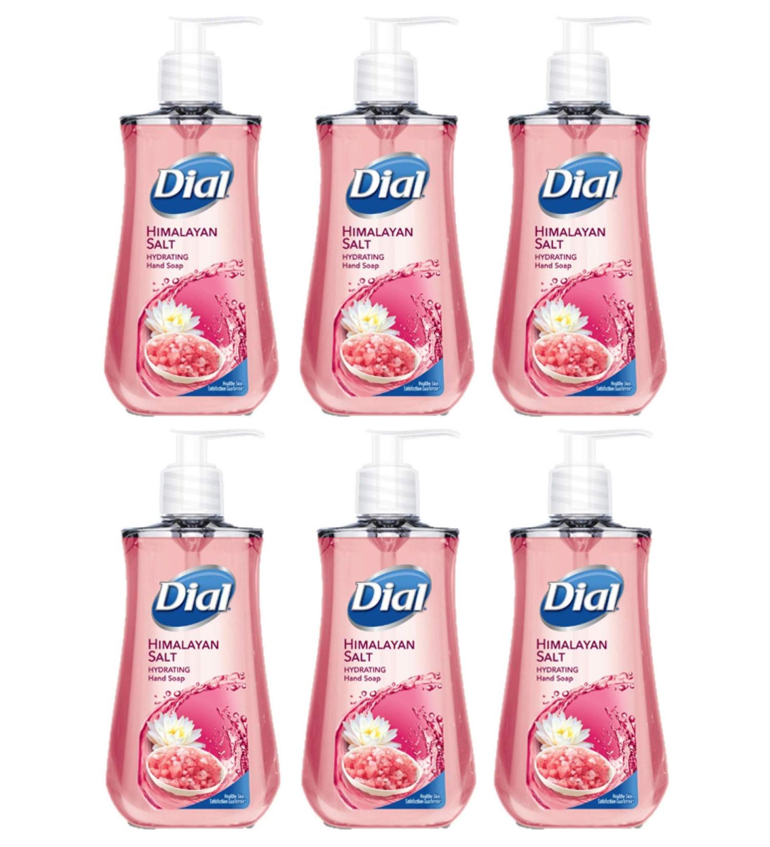 Dial Liquid Hand Soap, Himalayan Salt, 7.5 Fluid Ounces, Pack of 6