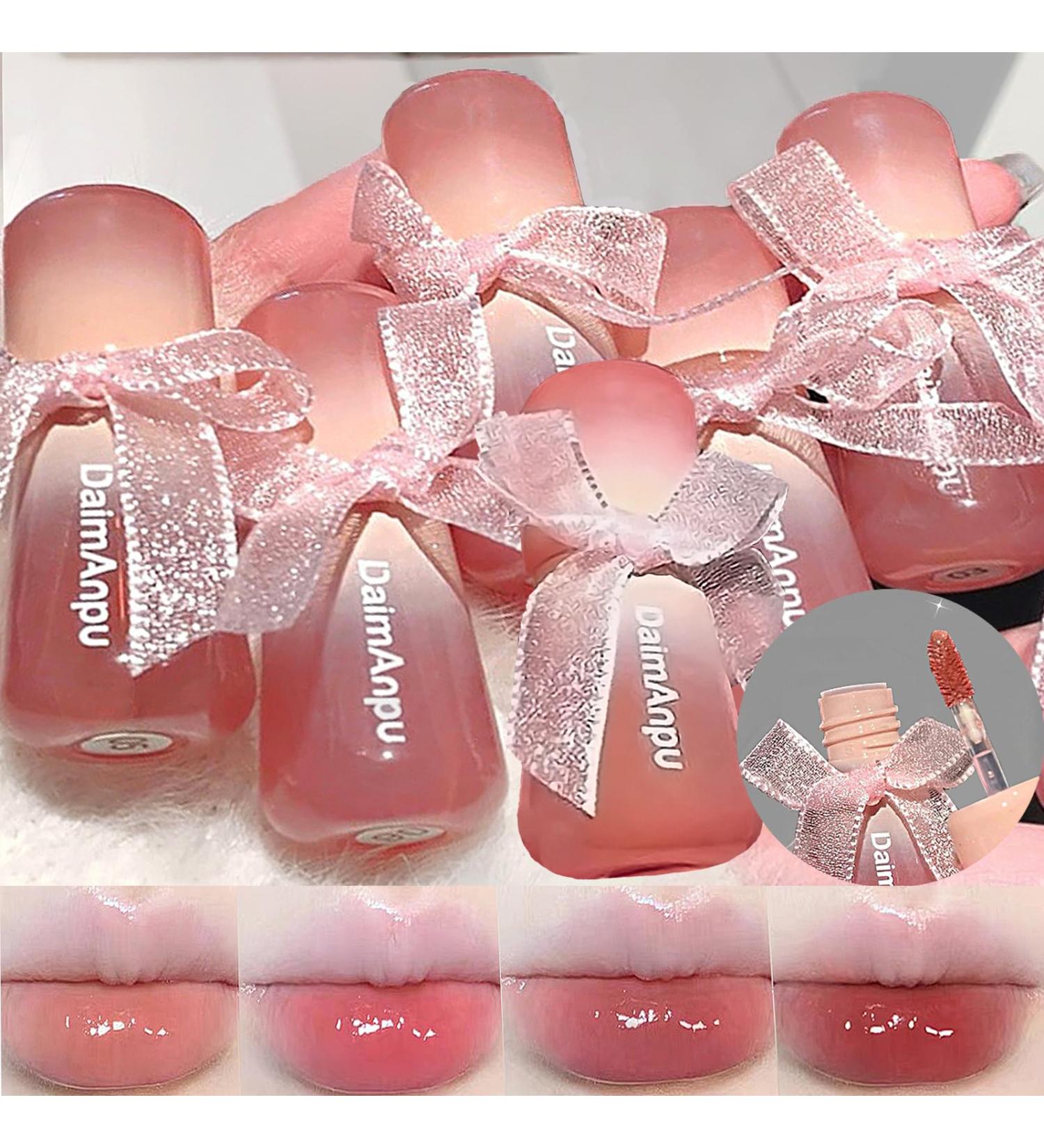 6Pcs Clear Oxygen Lip Glaze - Hydrating & Plumping Waterproof Lip Gloss for Girls | Moisturizing Jelly Lipstick & Long Lasting Lip Stain - Buy Online on GoSupps.com