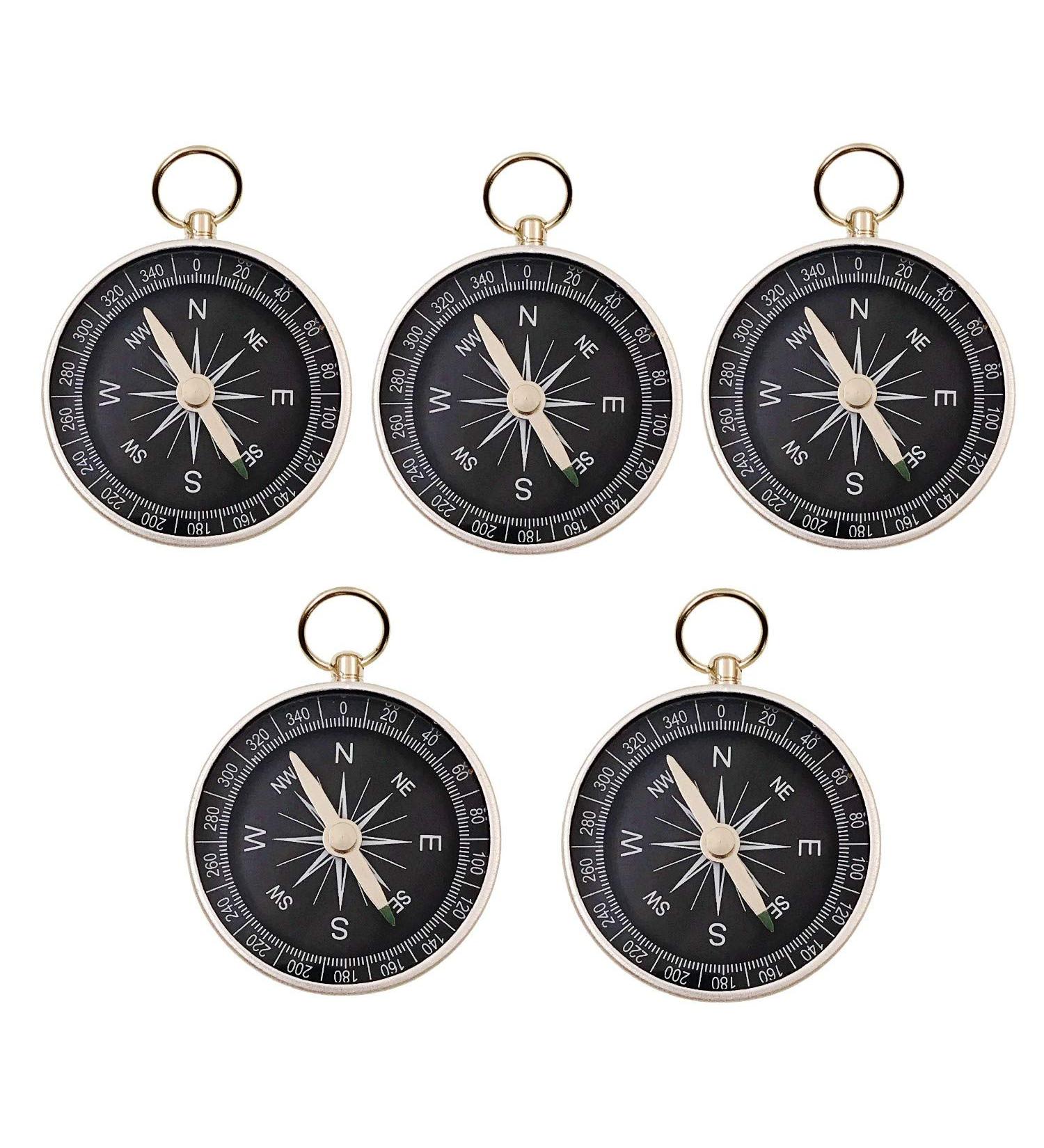 JZK 5x44mm Small Aluminum Alloy Compass - Ideal for Key Rings & Kids' Birthday Party Gifts - International Shipping - Buy Online on GoSupps.com