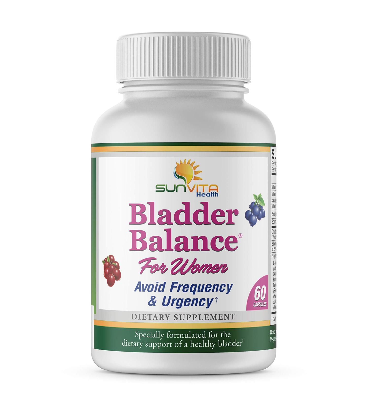 SunVita Health Bladder Balance for Women - Control Urinary Frequency & Urgency | Support for Urinary Tract Health - Buy Online on GoSupps.com
