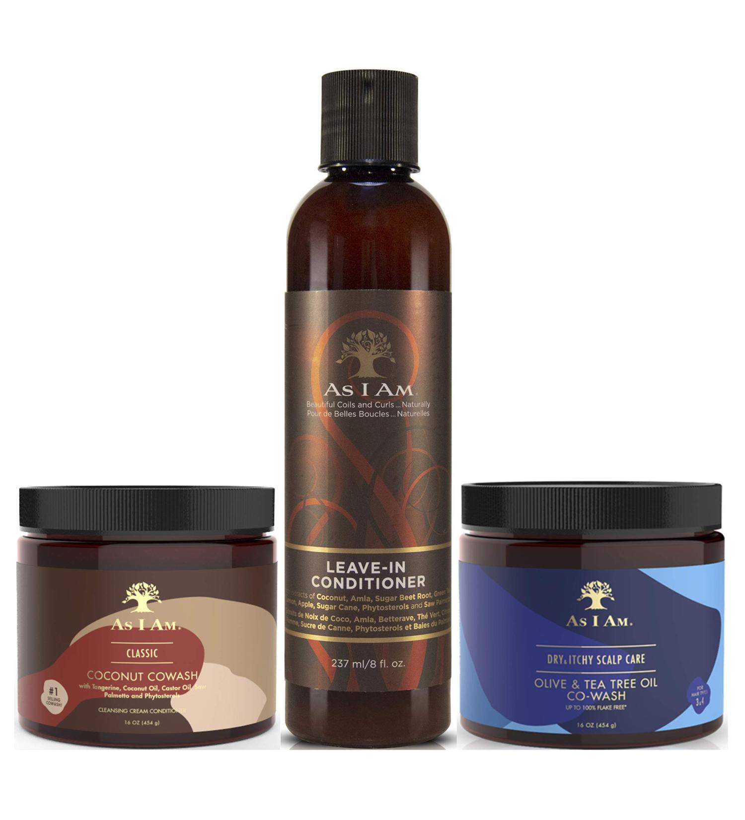As I Am Coconut Co-Wash 454g | Leave-In Conditioner 237ml | Dry & Itch Co-Wash 454g - Best Sellers for Hydrated Hair - Shop Internationally Now! - Buy Online on GoSupps.com