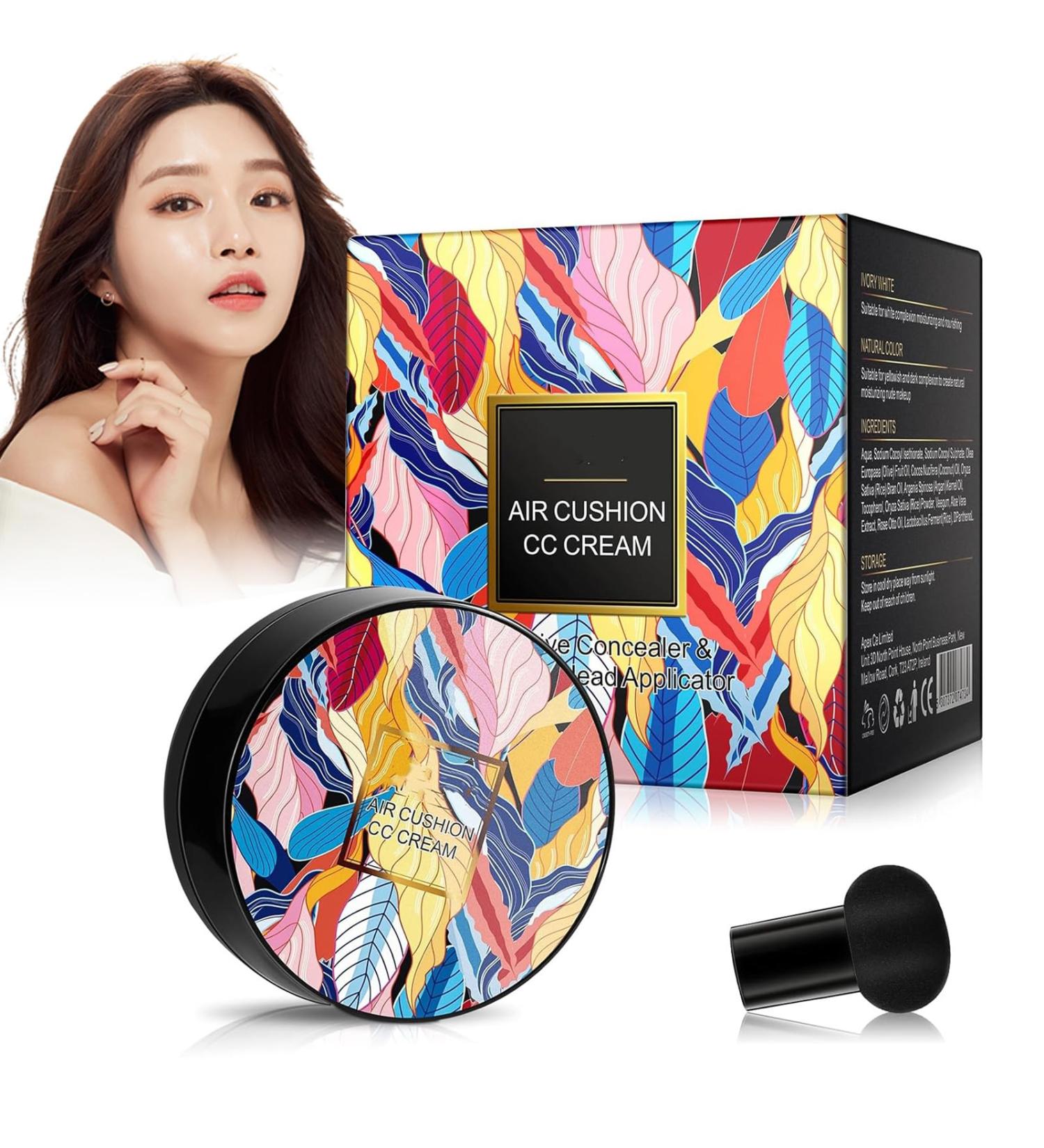 Apartmentm 2024 New Mushroom Head Air Cushion CC Cream Apartment CC Cream BB Cream Face Make Up Long-Lasting Matte Waterproof Moisturizing Concealer Cream Foundation (lvory White) - Buy Online on GoSupps.com