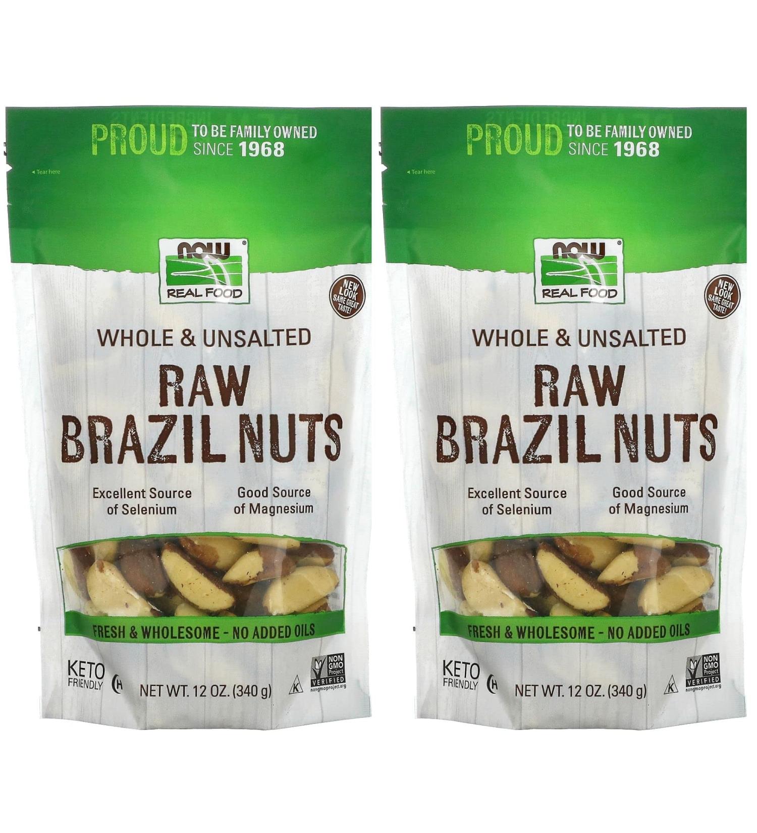 Organic Raw Brazil Nuts | Unsalted & Shelled | Excellent Source of Selenium | 10oz (284g) Pack of 2 - Buy Online on GoSupps.com