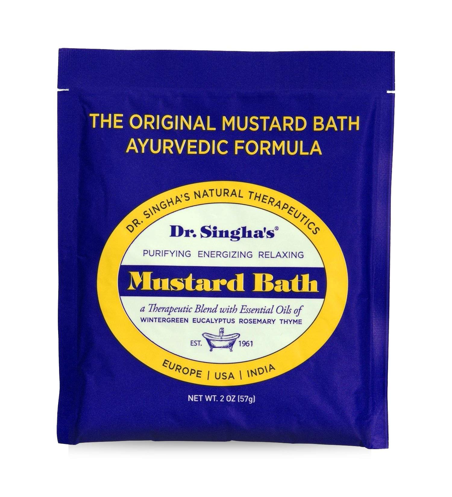 Dr. Singha's Mustard Bath - Therapeutic Bath Salts 2 oz | Relax & Revitalize - Buy Online on GoSupps.com