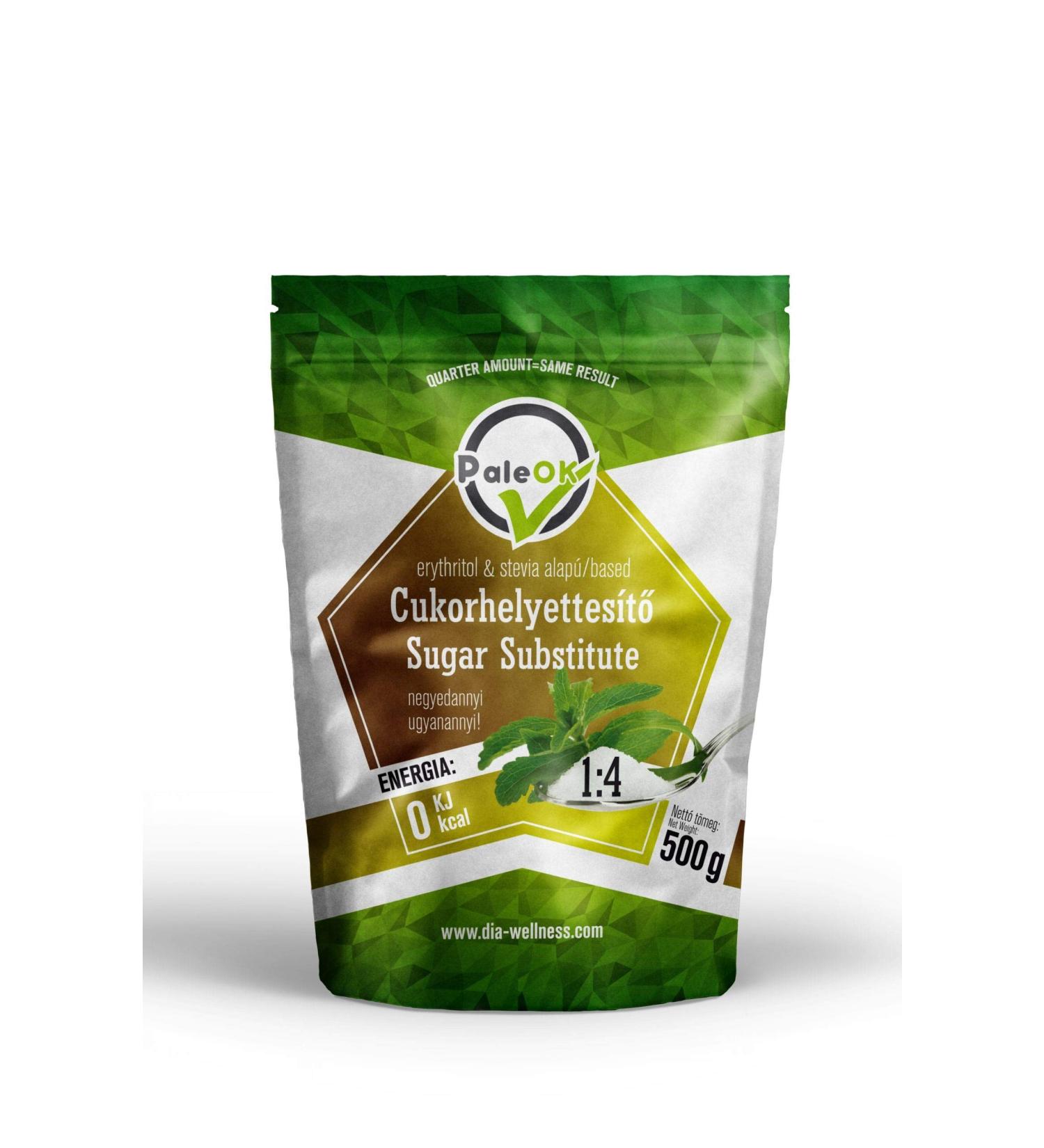 Dia-Wellness Natural Sugar Alternative | Zero Calorie Sweetener | Granulated Natural Stevia Sugar Substitute | 500 g