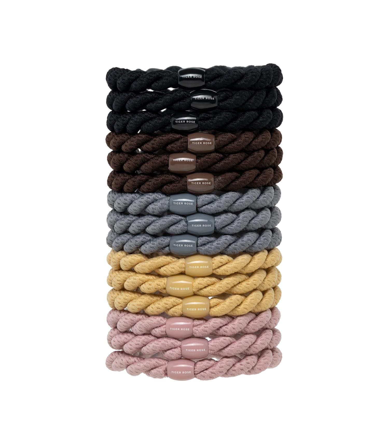 Tiger Rose Bracelet Hair Ties - Strong Elastic Hold | Soft Comfortable Feel | Fits All Hair Types - Stylish Wrist & Hair Accessory - Buy Online on GoSupps.com