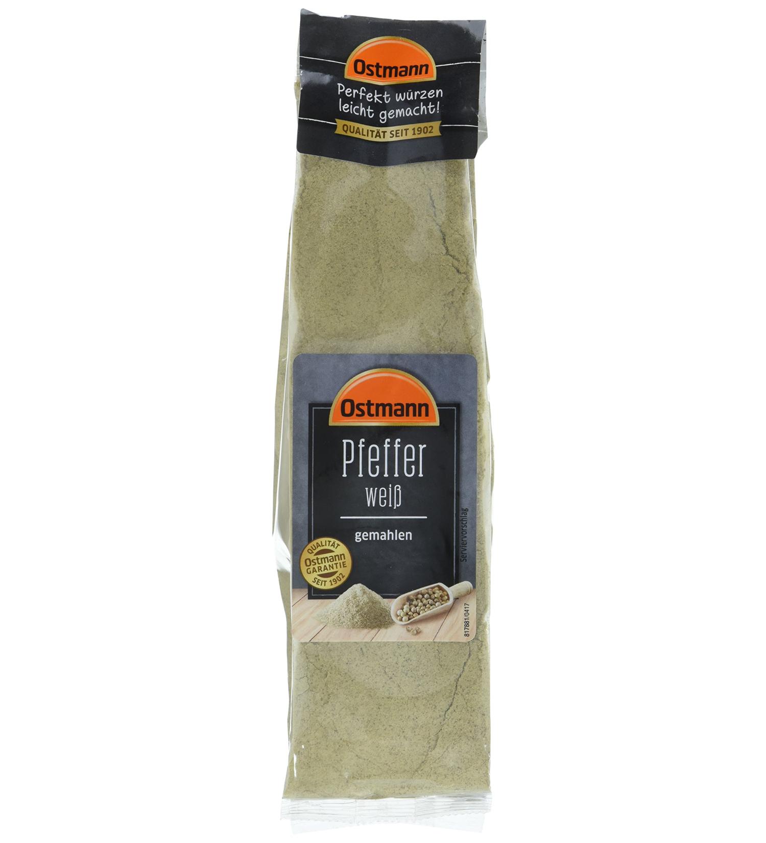 Ostmann White Pepper Ground - Pack of 2 (2 x 200g) | Fresh Spice for International Shipping - Buy Online on GoSupps.com