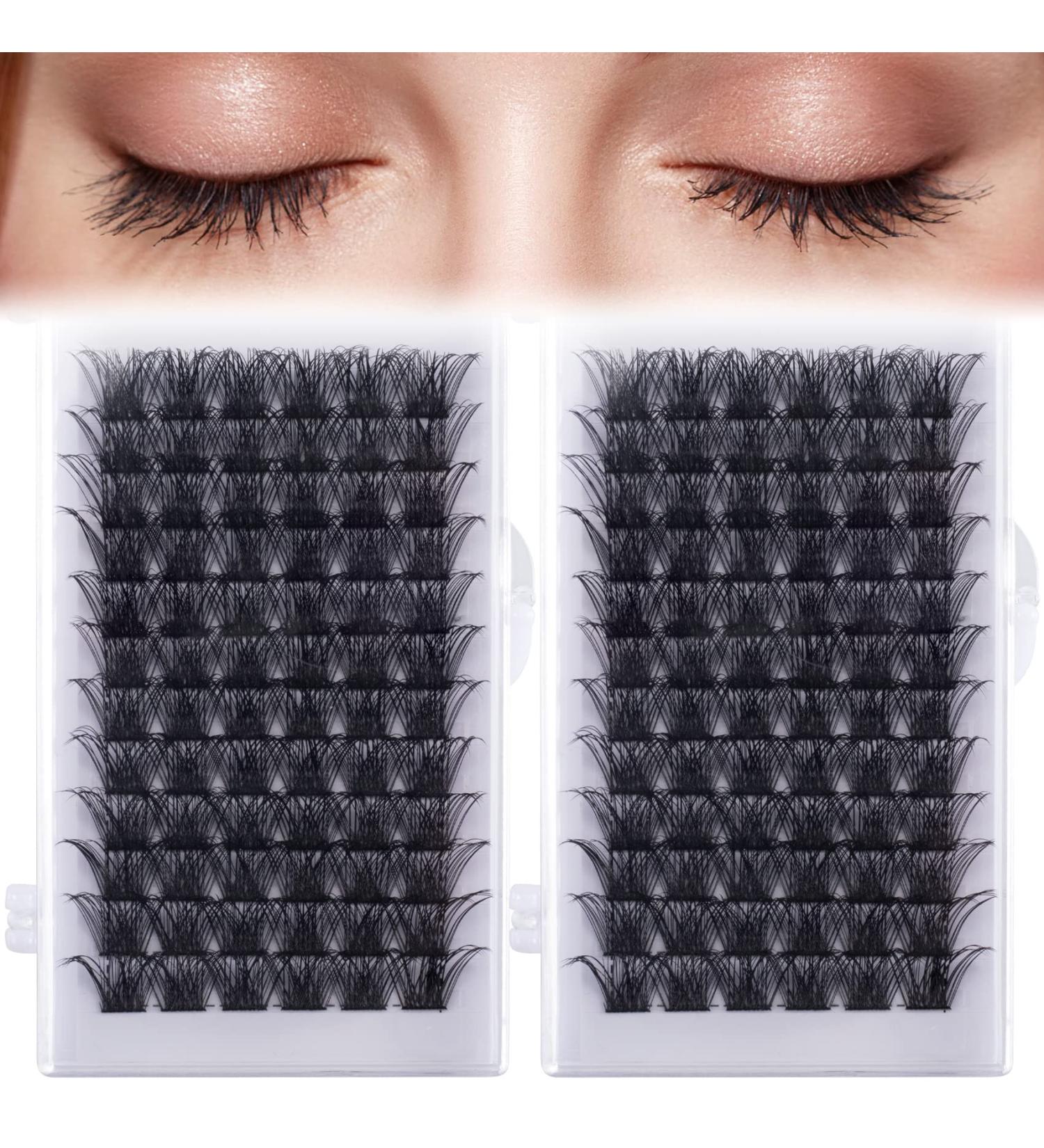 PAGOW 72pcs 16mm C Curl False Individual Eyelash Extensions - Natural Look, Reusable Soft Fake Lash Clusters - Buy Online on GoSupps.com