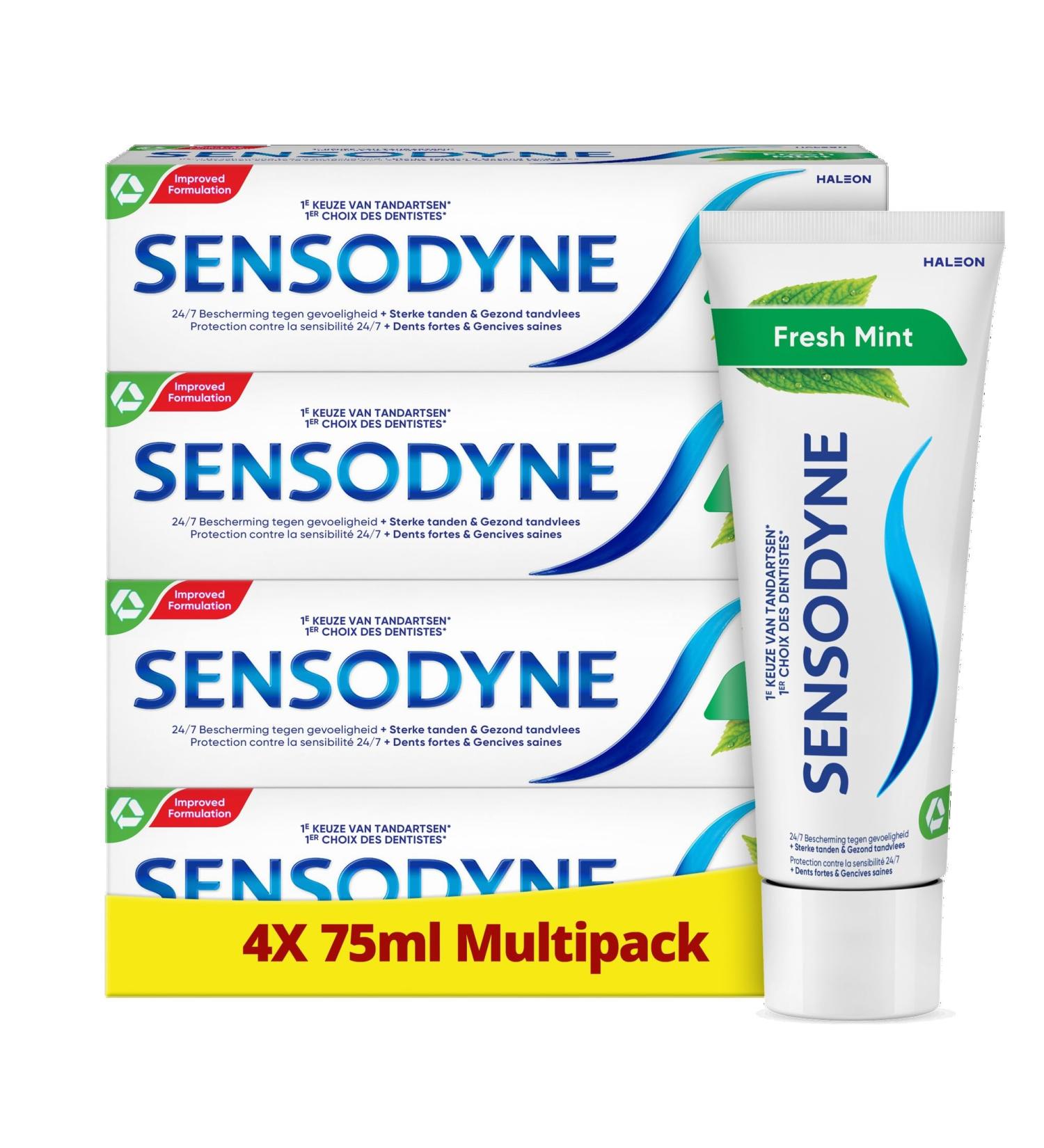 Haleon Sensodyne Fresh Mint Tandpasta 4x75ML - Buy Online on GoSupps.com