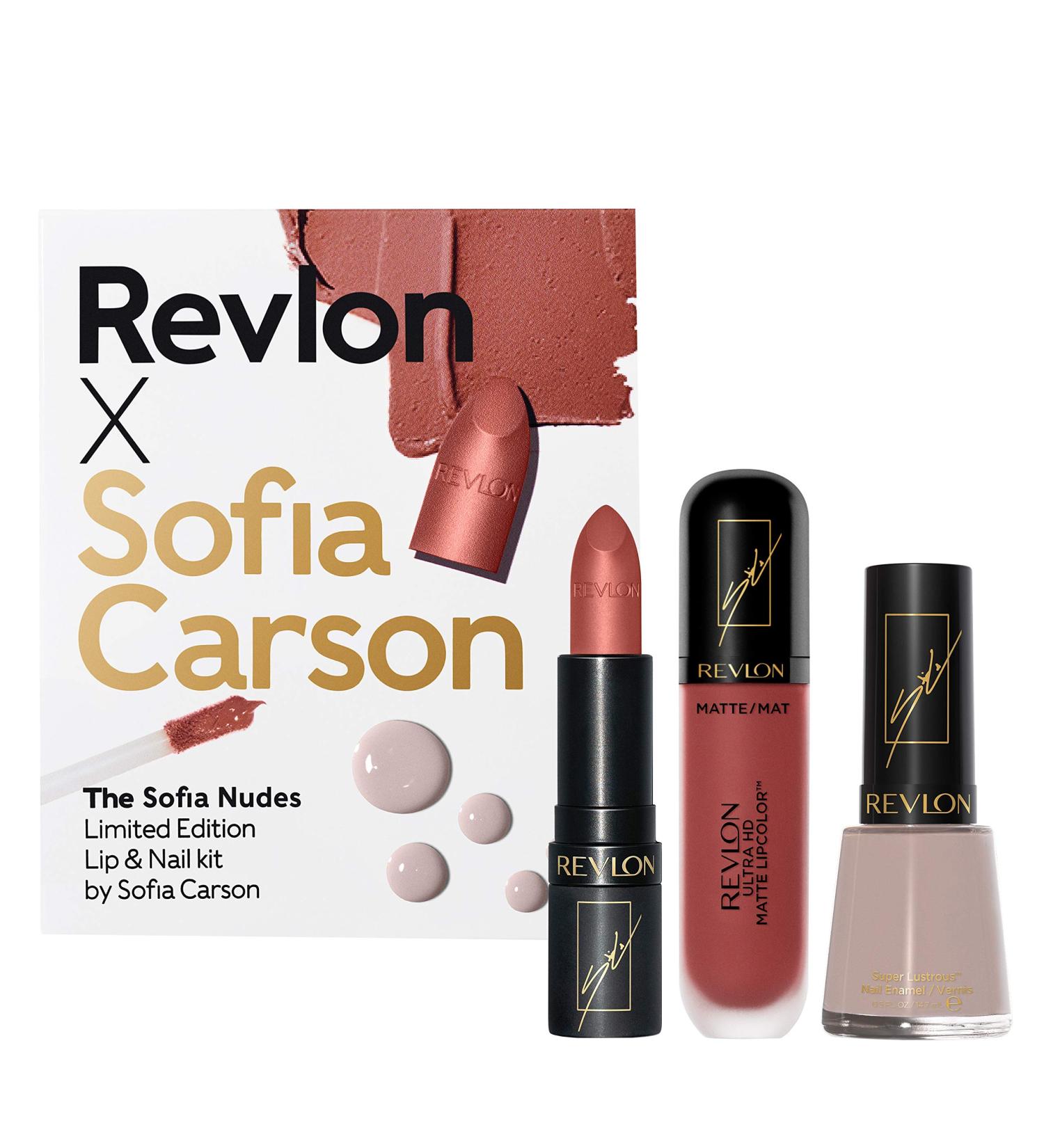 REVLON X Sofia Carson Makeup Kit - The Sofia Nudes - 3 Count | International Shipping Available - Buy Online on GoSupps.com