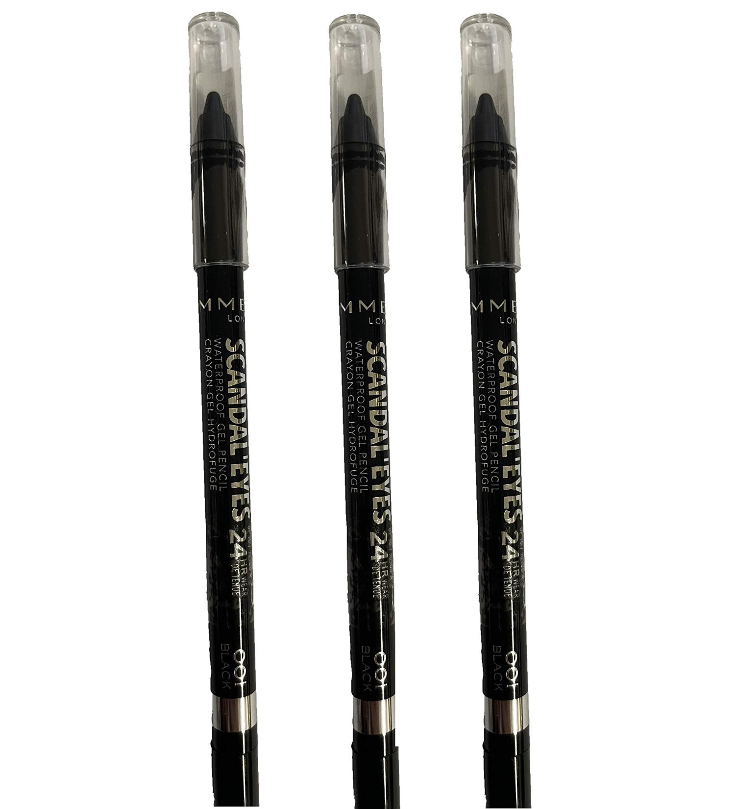 Rimmel London Scandaleyes 24HR Waterproof Kajal Liner - Black 0.04 oz - Buy Online on GoSupps.com