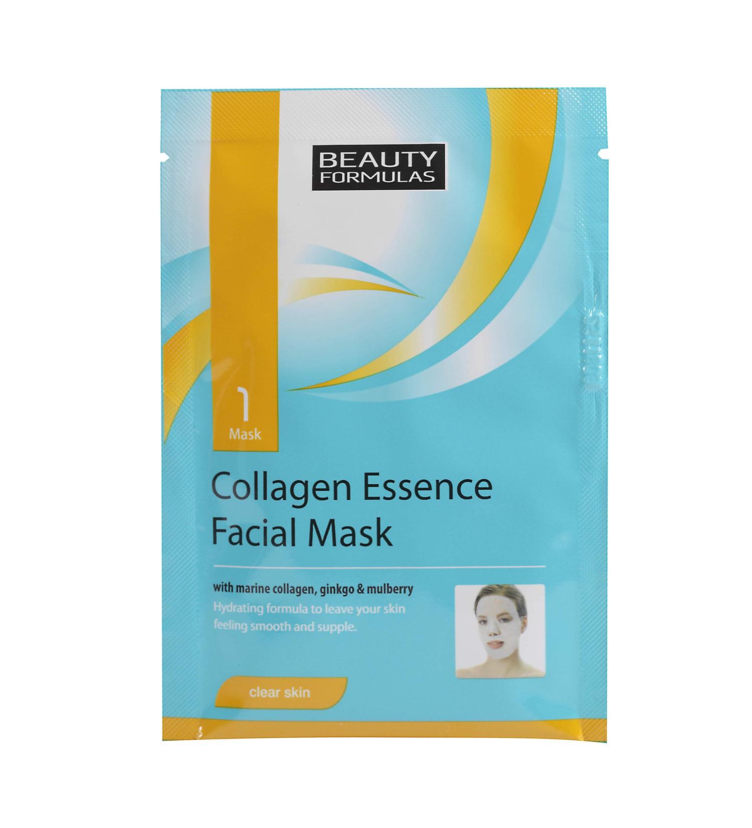 Beauty Formulas Clear Skin Collagen Essence Facial Mask - Buy Online on GoSupps.com