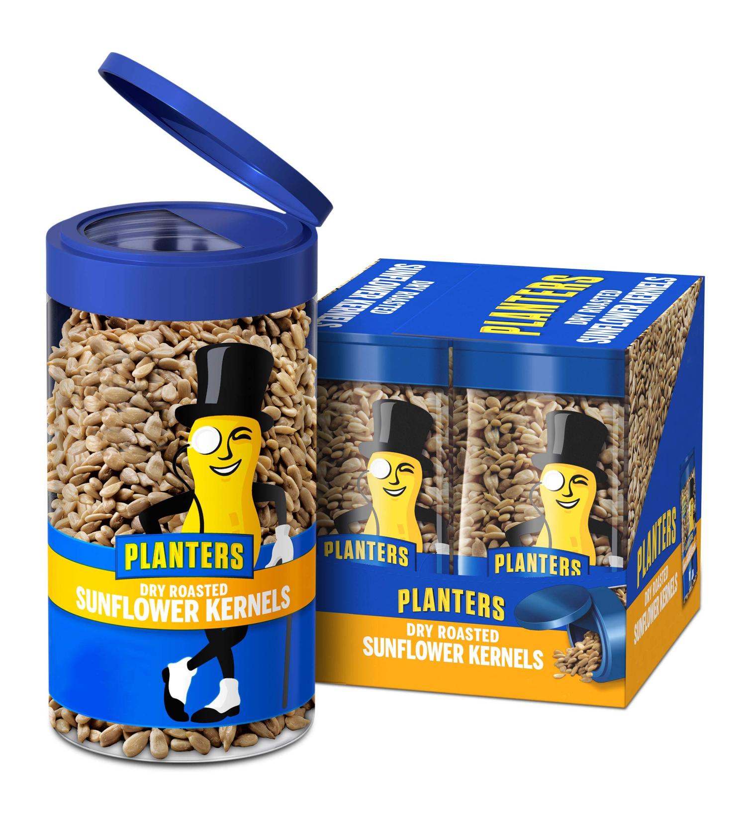 Planters Pop & Pour Dry Roasted Sunflower Seeds (4 - 5.85 oz. Jars) - Delicious Snack Pack for On-the-Go Enjoyment - Buy Online on GoSupps.com