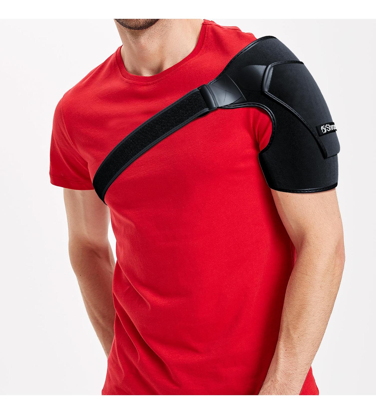 Shoulder Brace for Men and Women - Rotator Cuff Support with Soft Underarm Pad | Pain Relief & Compression Sleeve for Shoulder Injury - Buy Online on GoSupps.com