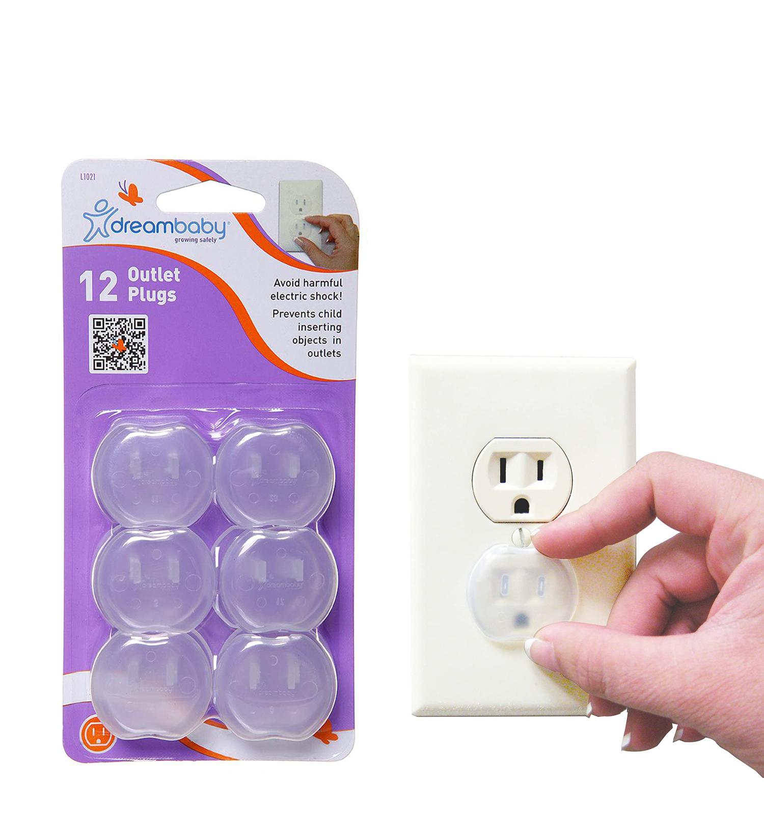 Dreambaby Electric Outlet Socket Plug Covers - Baby Home Safety Plugs Protector Guard - 12 Count - White - Model L1021 12 Count (Pack of 1) - Buy Online on GoSupps.com