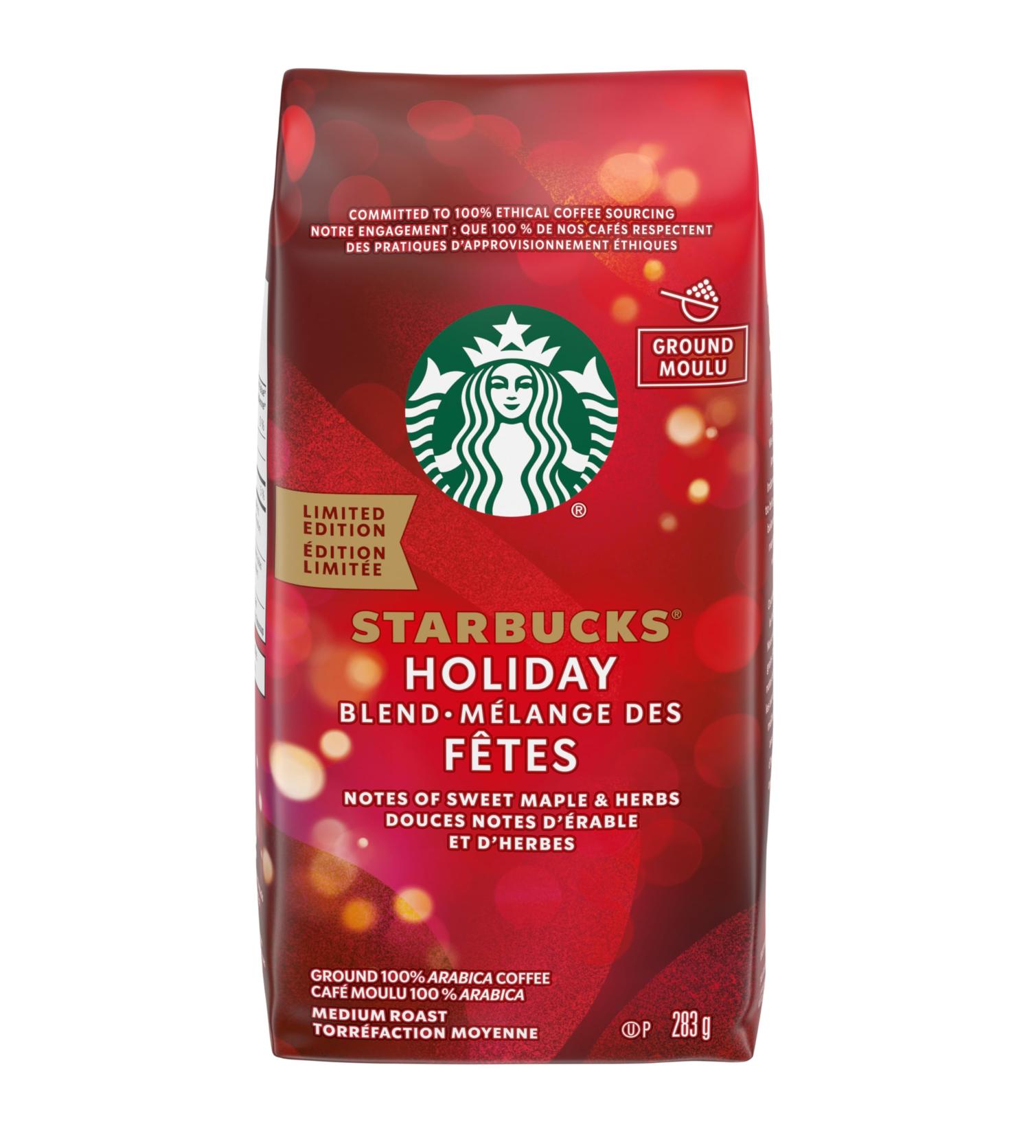 Starbucks Holiday Blend Ground Coffee 283g Holiday Blend 283 Grams 47.17 g (Pack of 6) - Buy Online on GoSupps.com