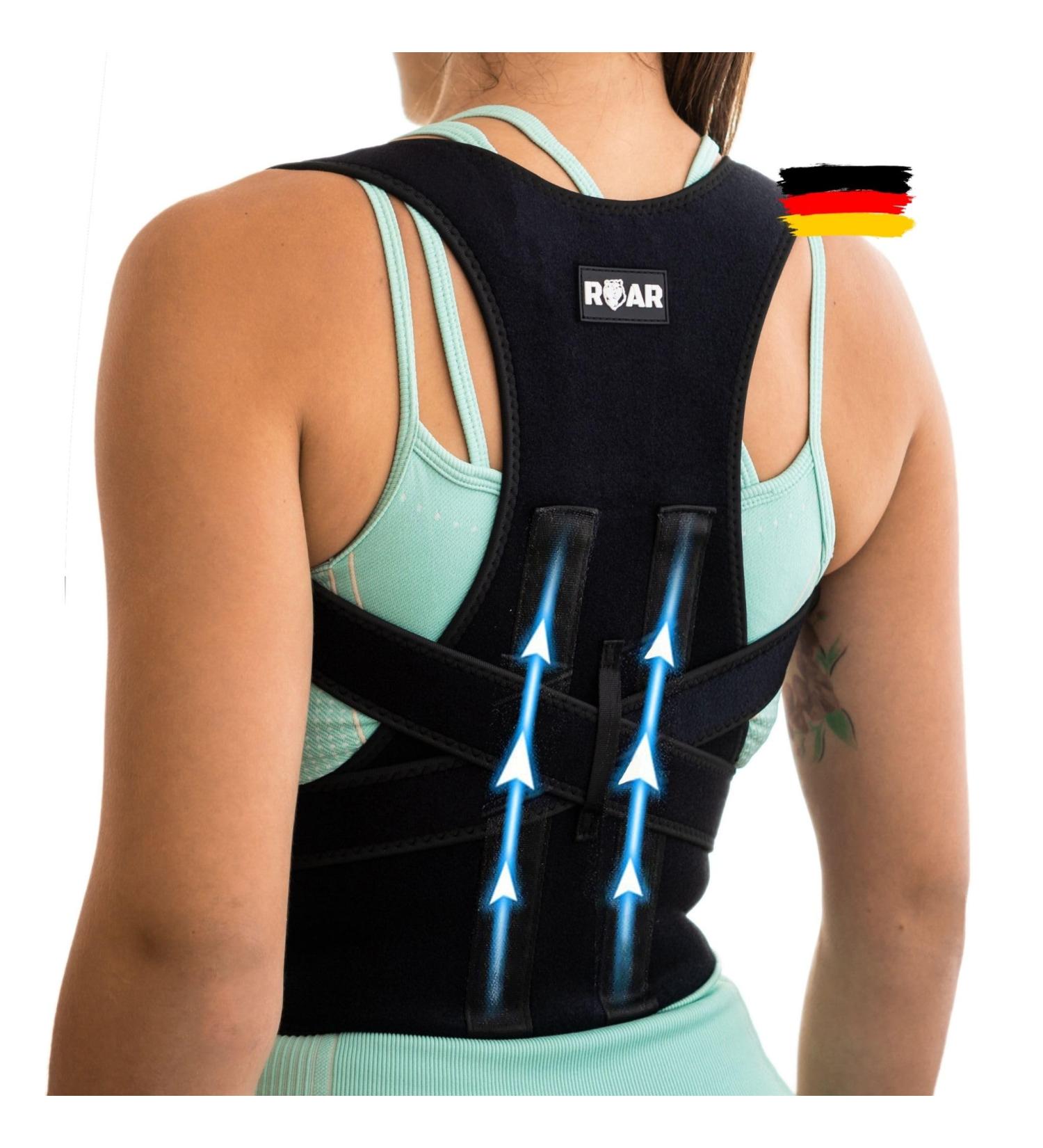 Roar Posture Corrector for Back Neck & Shoulder Support | Improve Posture & Comfort | International Shipping - Buy Online on GoSupps.com
