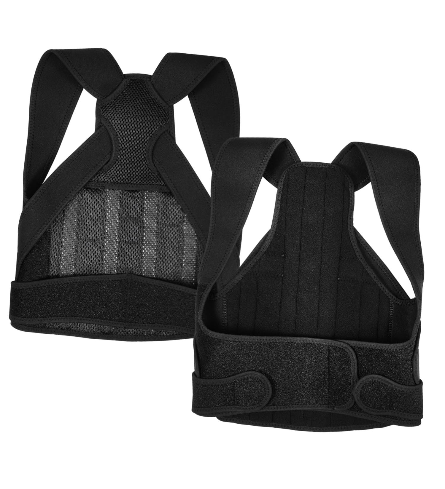 Adjustable Neoprene Belt Back Brace & Posture Corrector - Improve Posture & Comfort - Buy Online on GoSupps.com