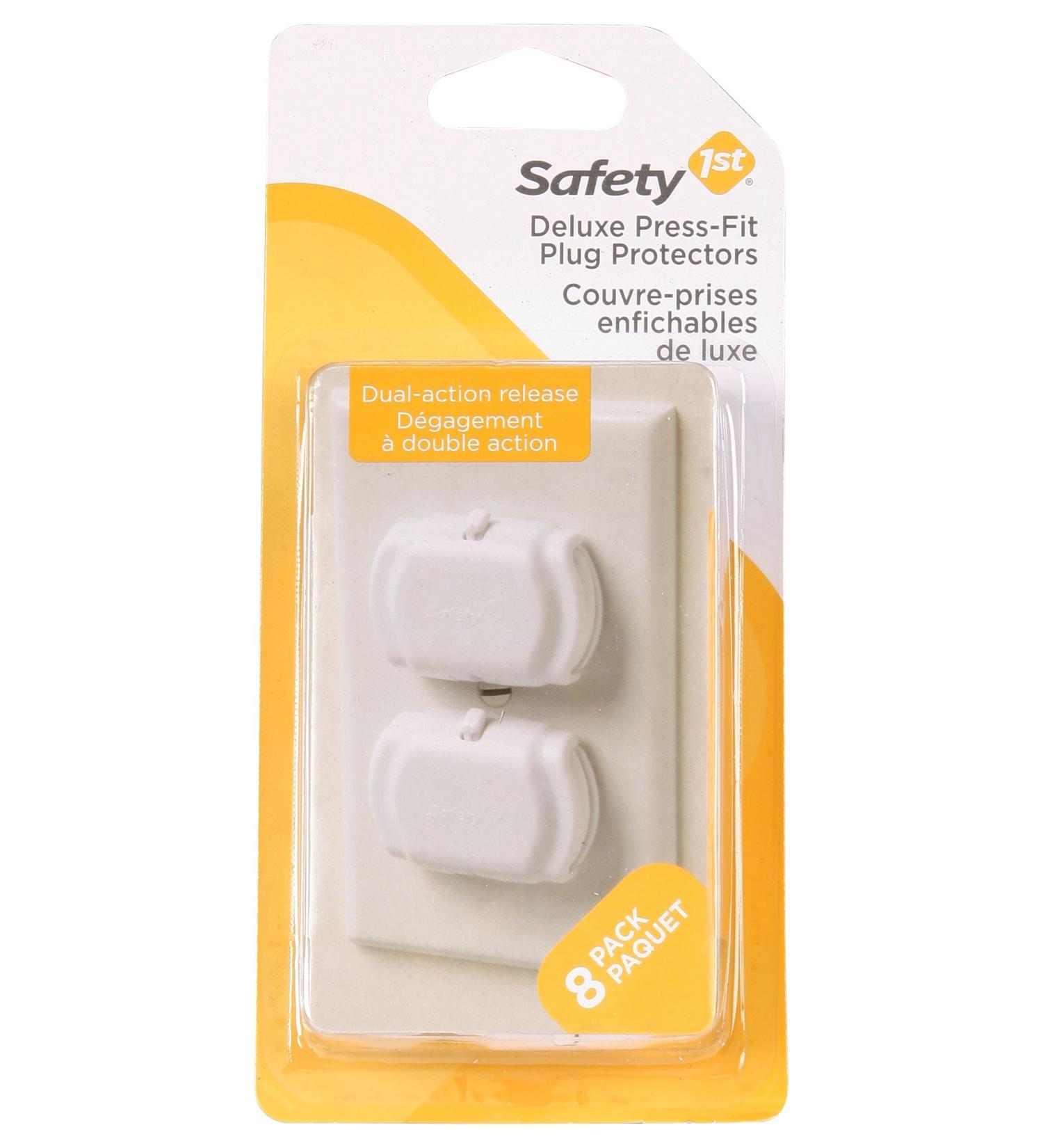 Safety 1st Deluxe Press Fit Outlet Plugs  8 Count 8 Count (Pack of 1) - Buy Online on GoSupps.com
