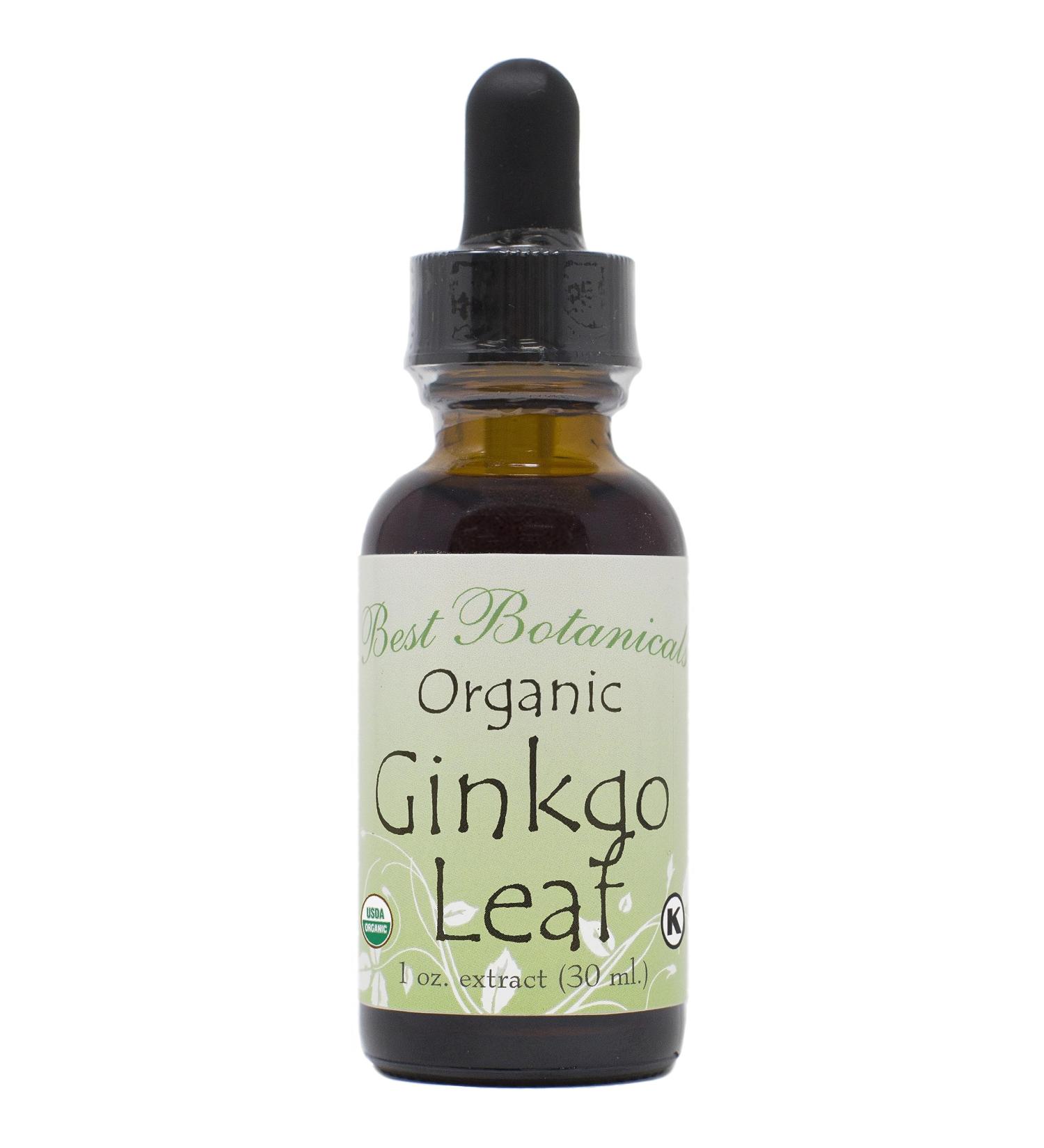 Best Botanicals Organic Ginkgo Leaf Extract 1 oz. Organic 1 Fl Oz (Pack of 1)