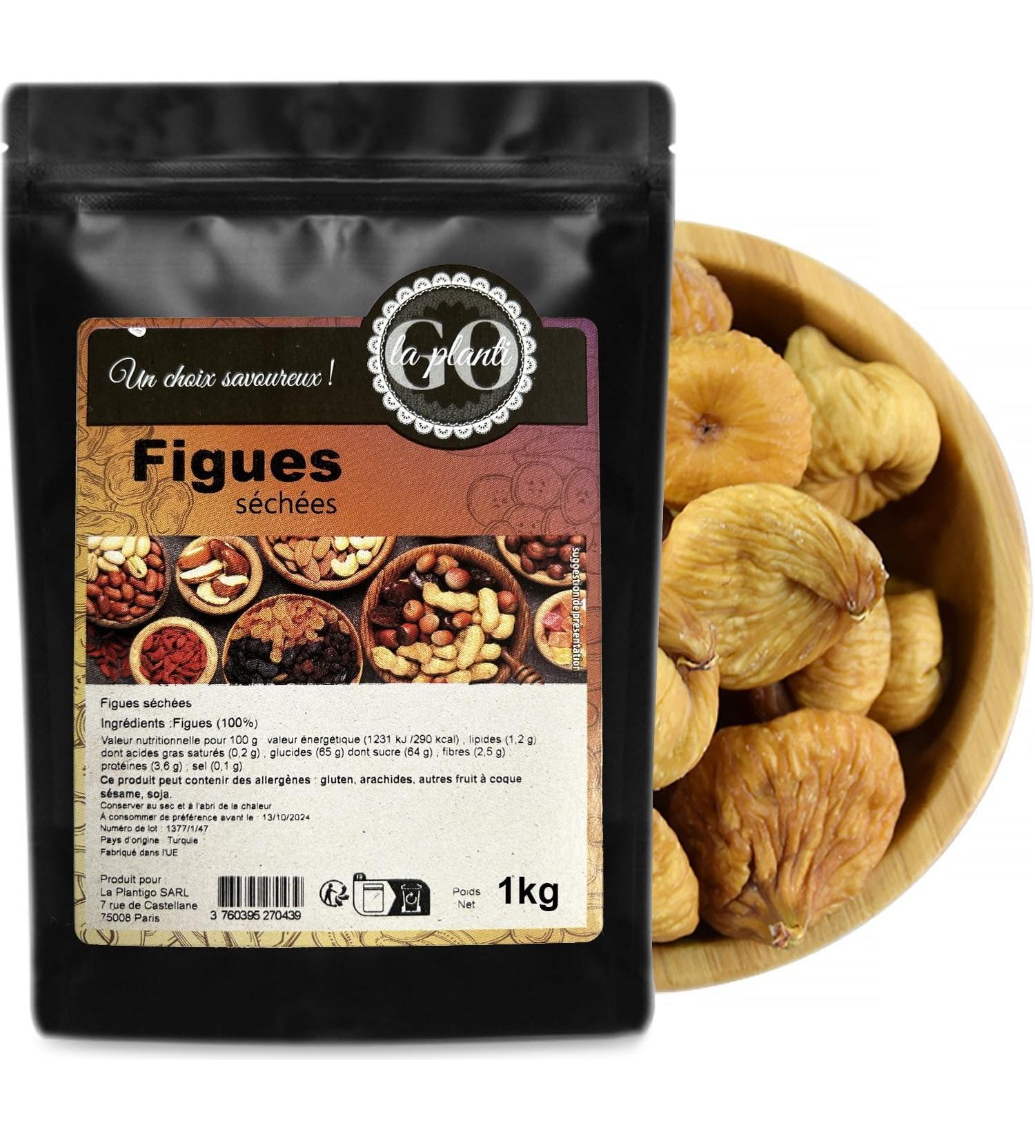 Dried figs 1 kg - LA PLANTIGO - Buy Online on GoSupps.com