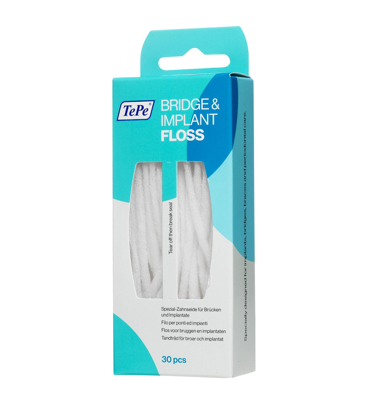 Tepe Bridge & Implant Floss - Premium Oral Care for Bridges and Implants - Buy Online on GoSupps.com