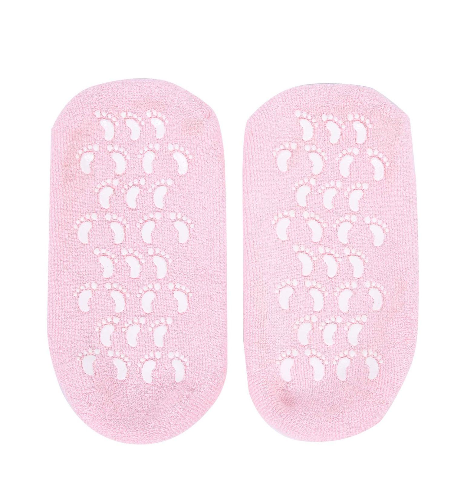 Moisturizing Gel Socks for Foot Care | 2 Pairs Essential Oil Beauty Socks for Soft Cracked Feet - Women & Men - Buy Online on GoSupps.com